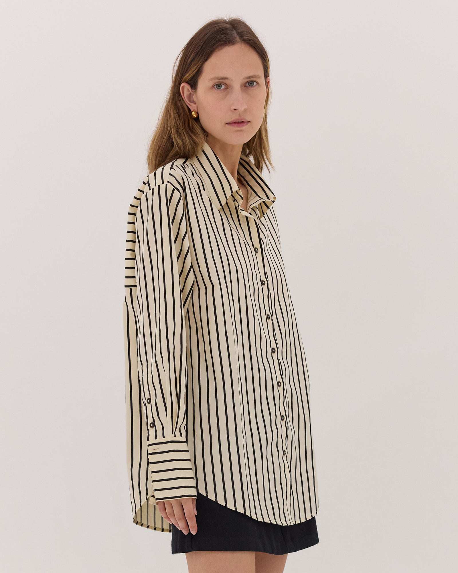 The Classic Shirt | Black & Cream