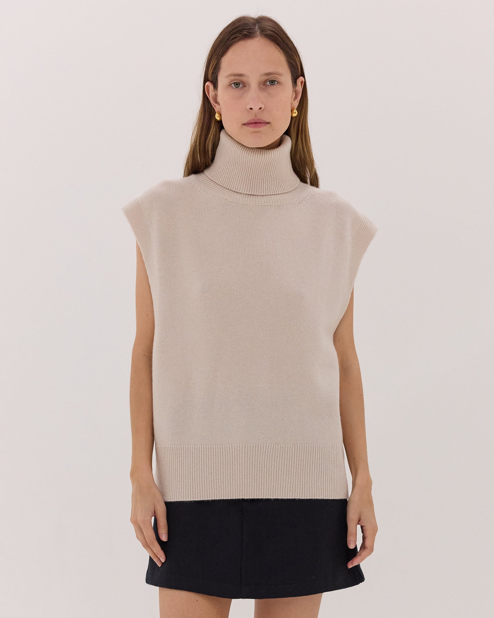 The Roll Neck Vest | Jasmine