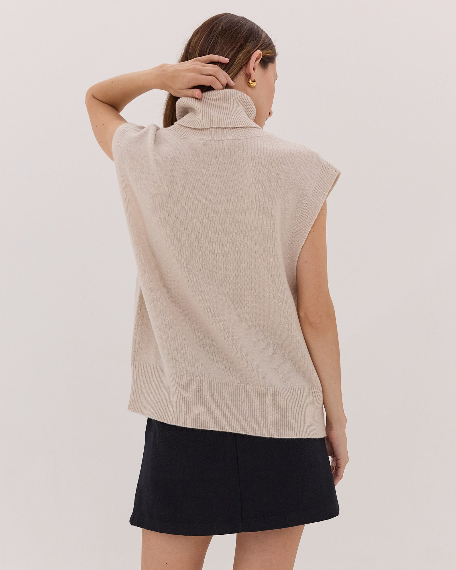 The Roll Neck Vest | Jasmine