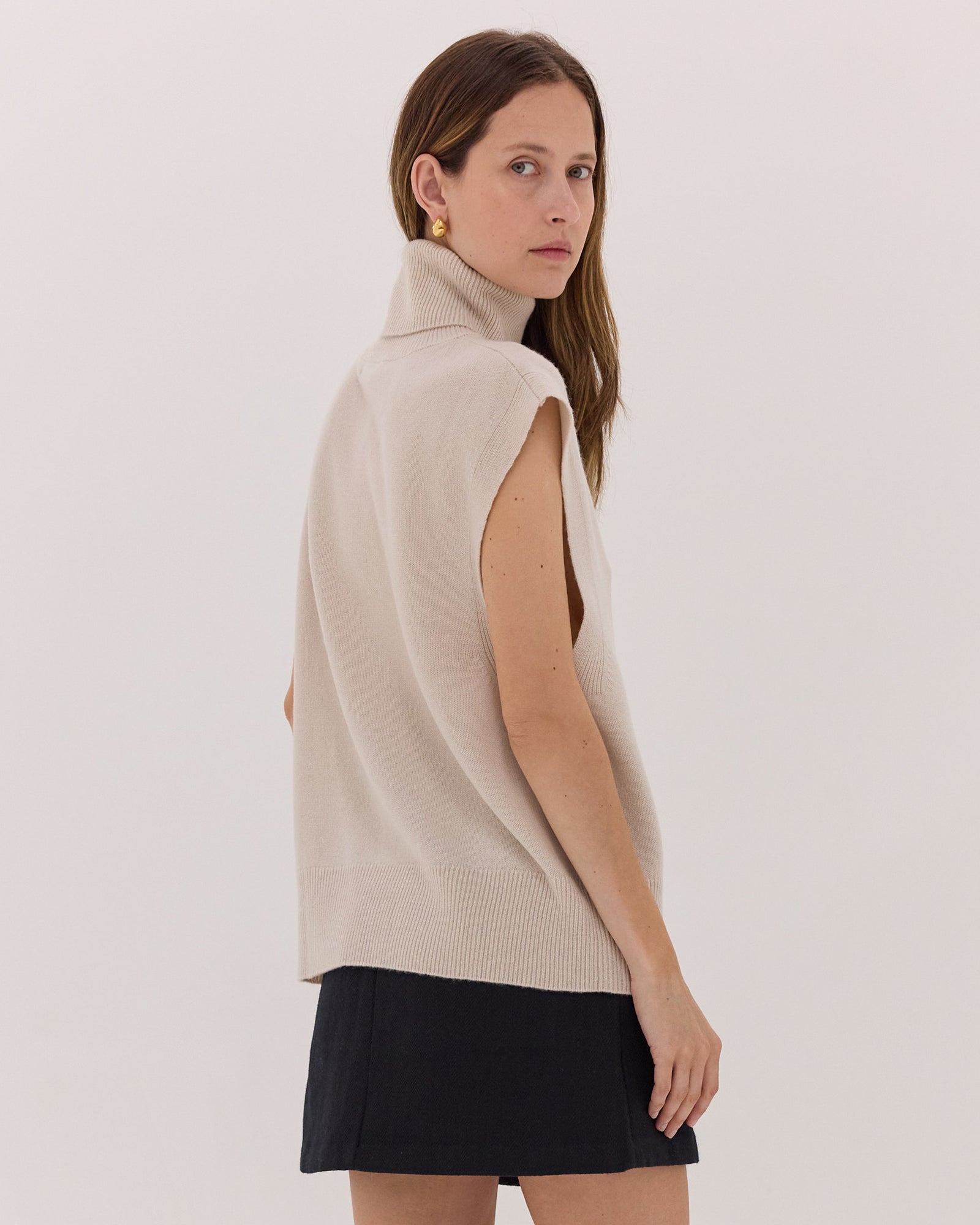 The Roll Neck Vest | Jasmine