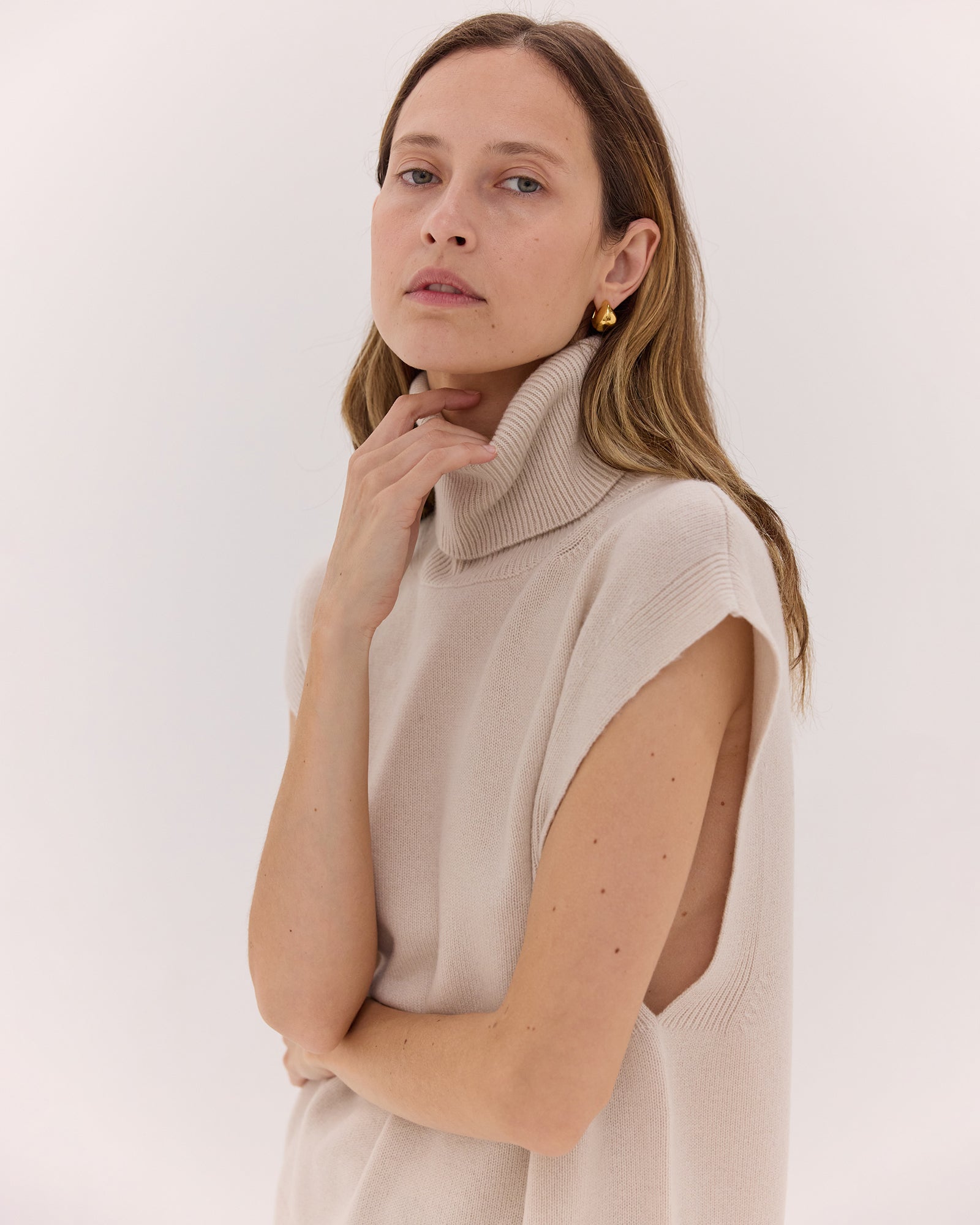 The Roll Neck Vest | Jasmine