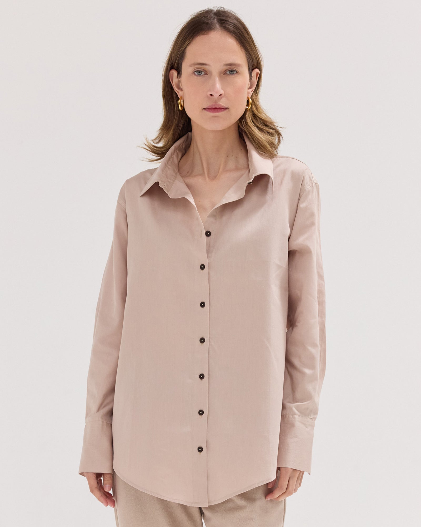 The Split Back Shirt | Limestone