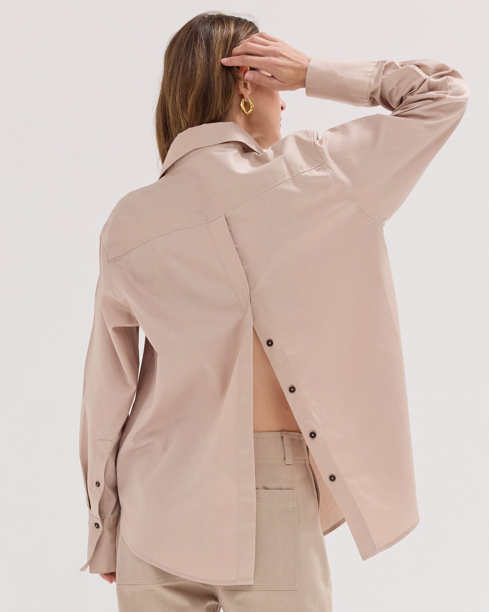 The Split Back Shirt | Limestone