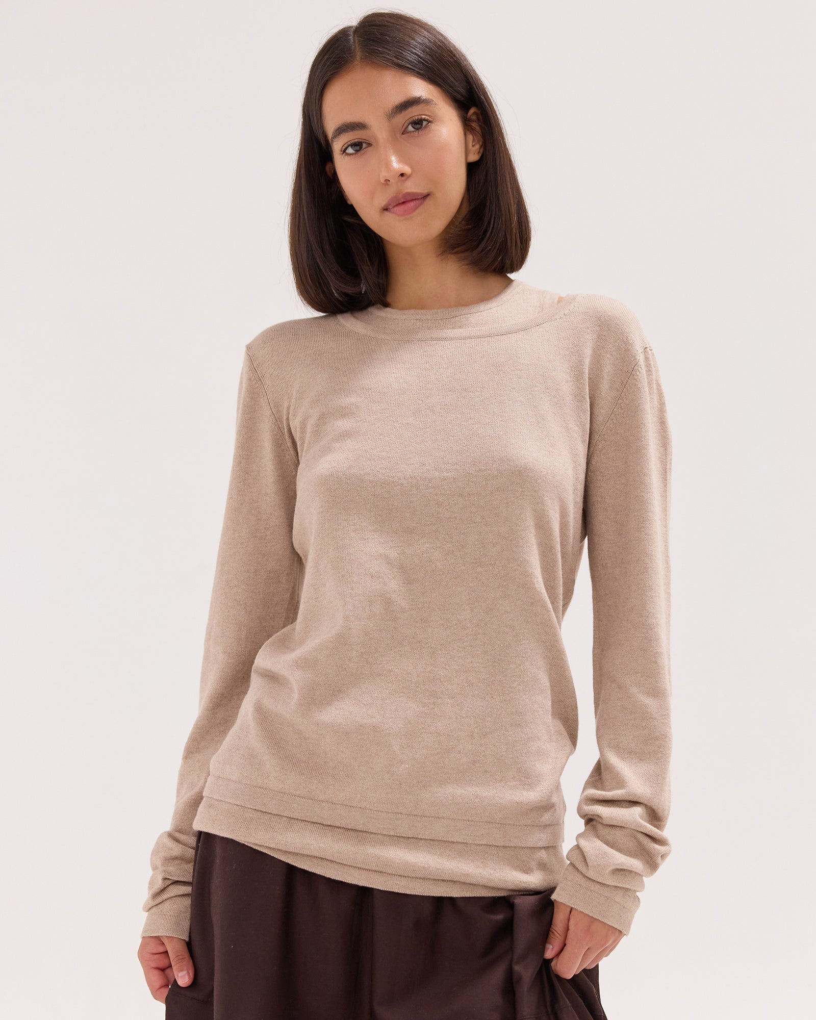 The Layering Long Sleeve | Biscuit