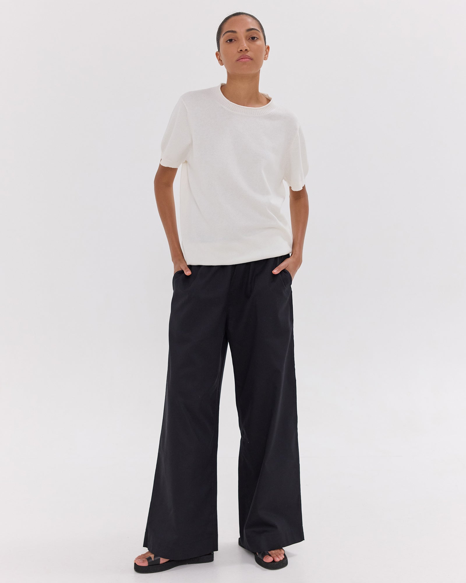 The Wide Leg Pant | Black