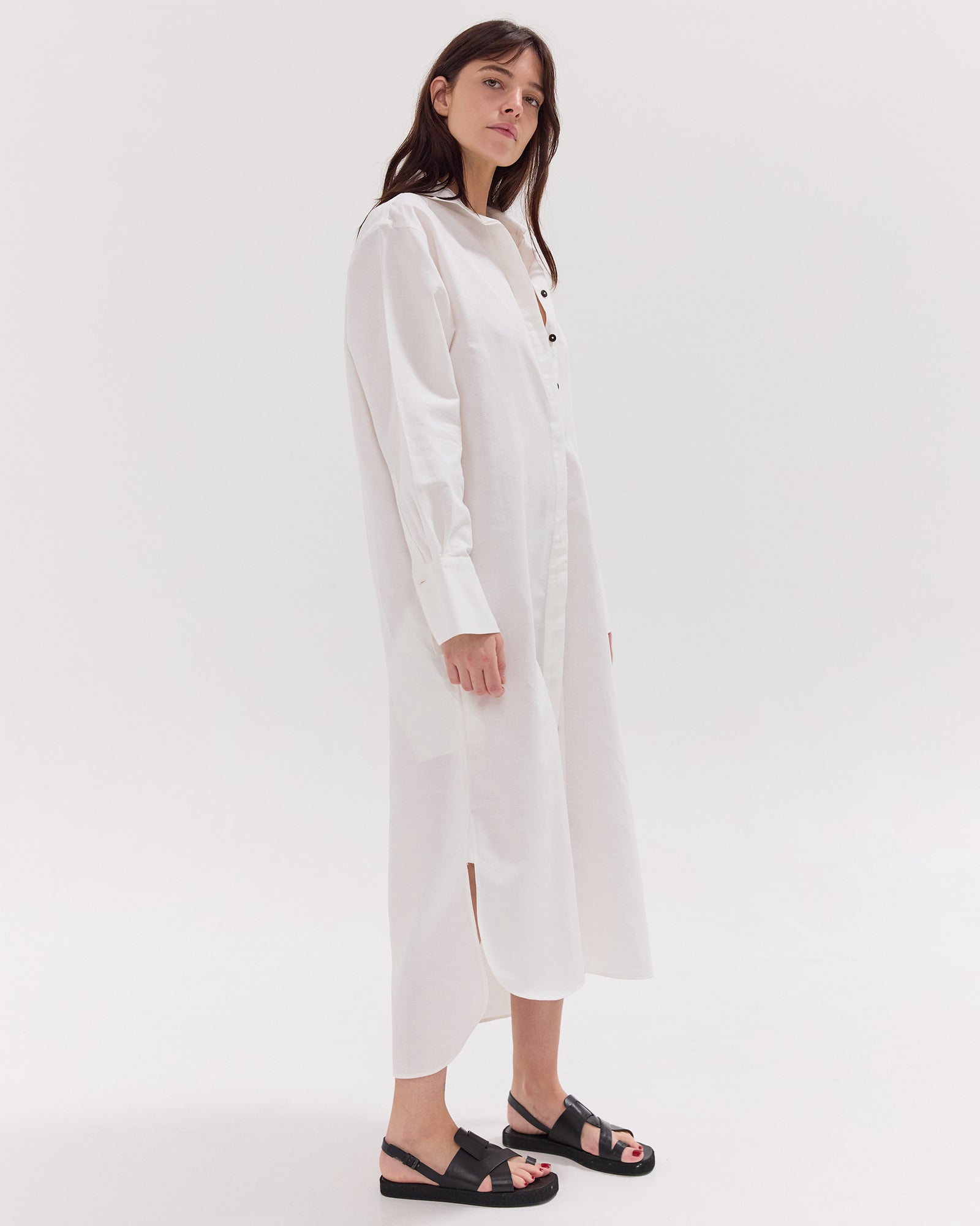 The Shirt Dress | White