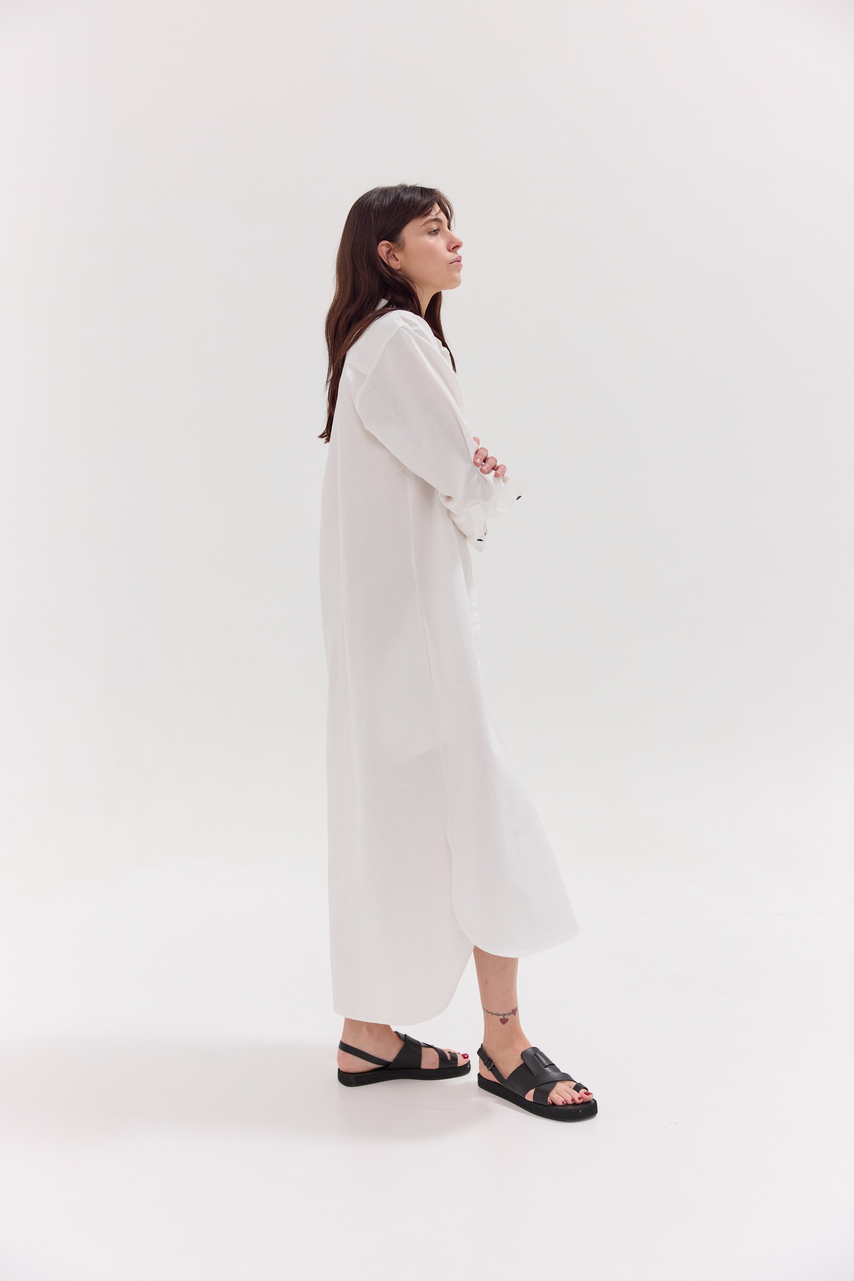 The Shirt Dress | White