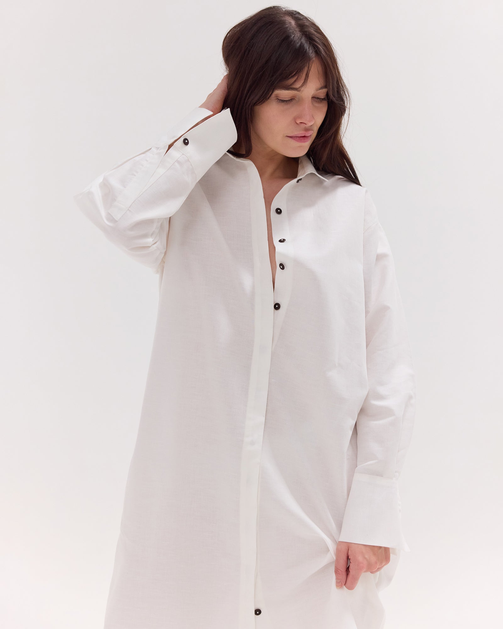 The Shirt Dress | White