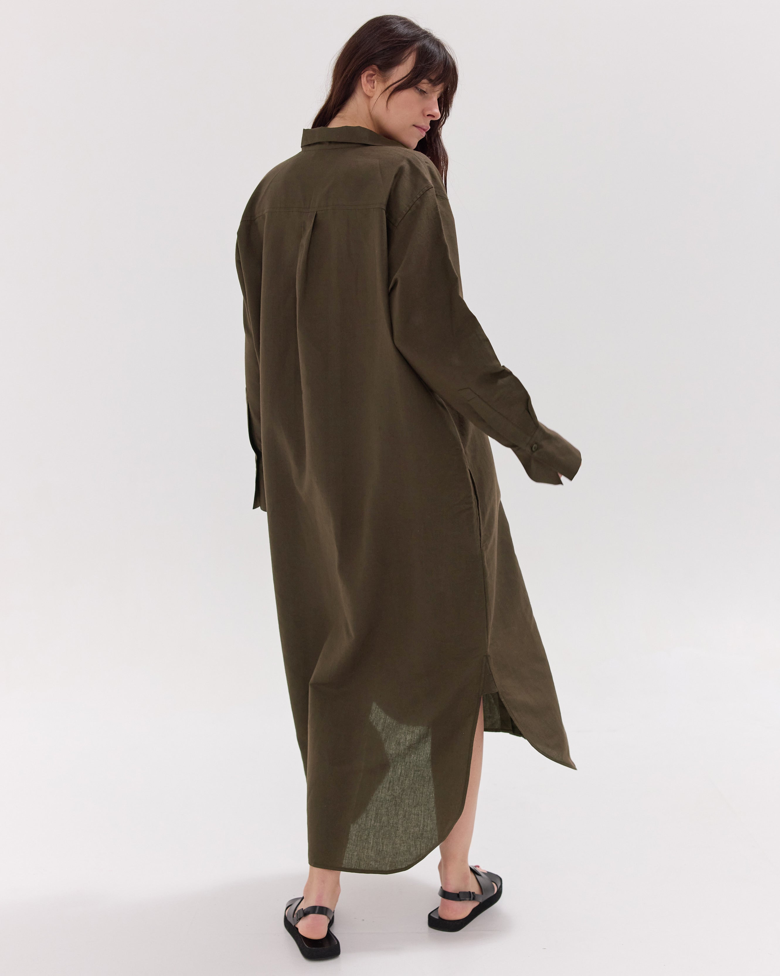 The Shirt Dress | Olive