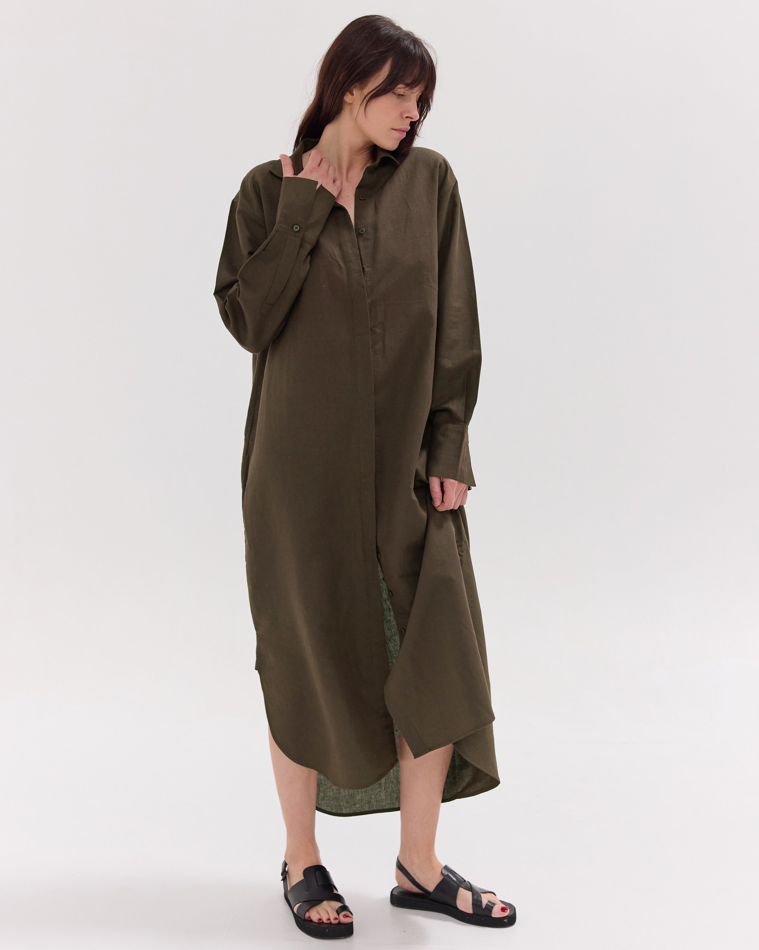 The Shirt Dress | Olive