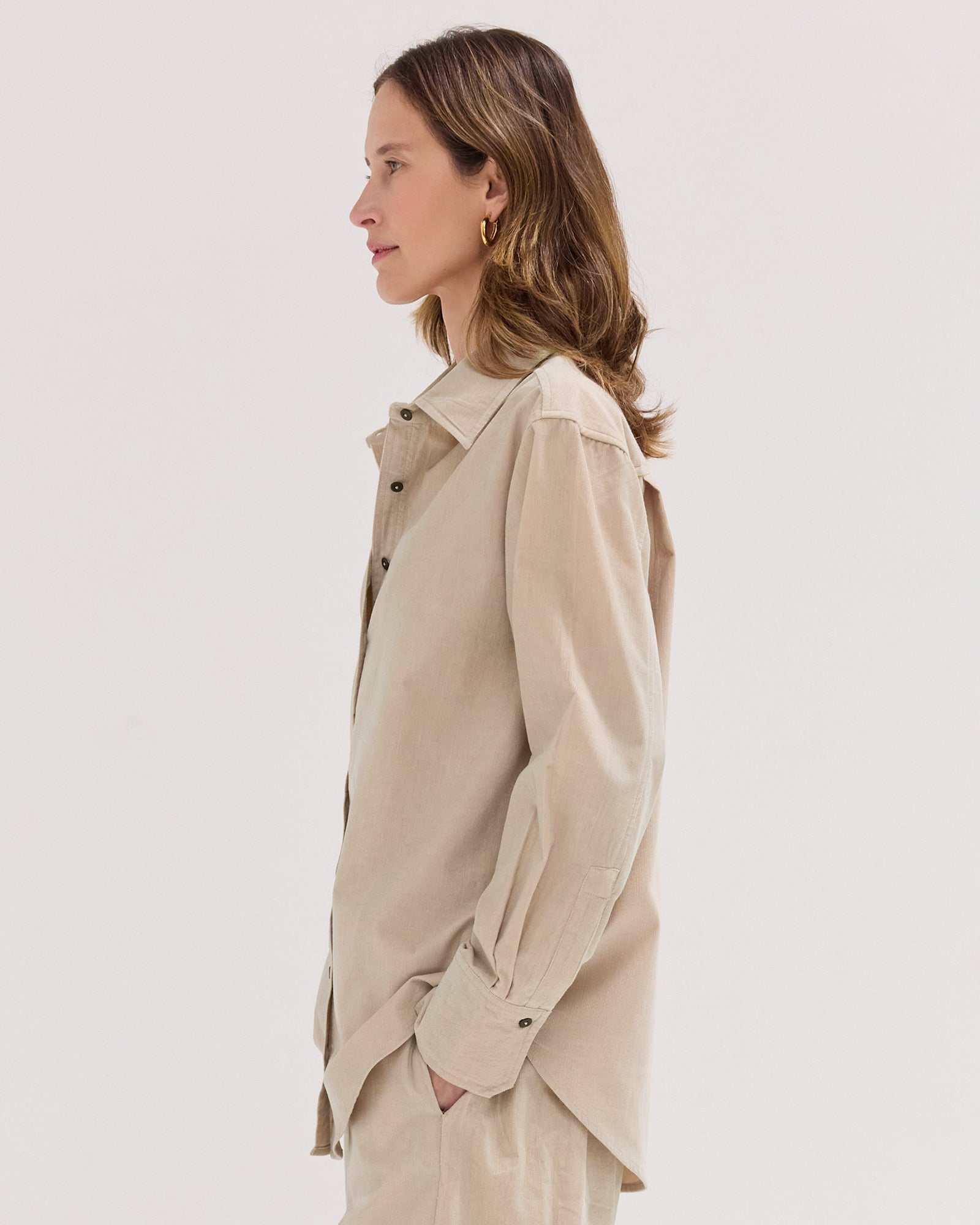 The Corduroy Shirt | Pebble