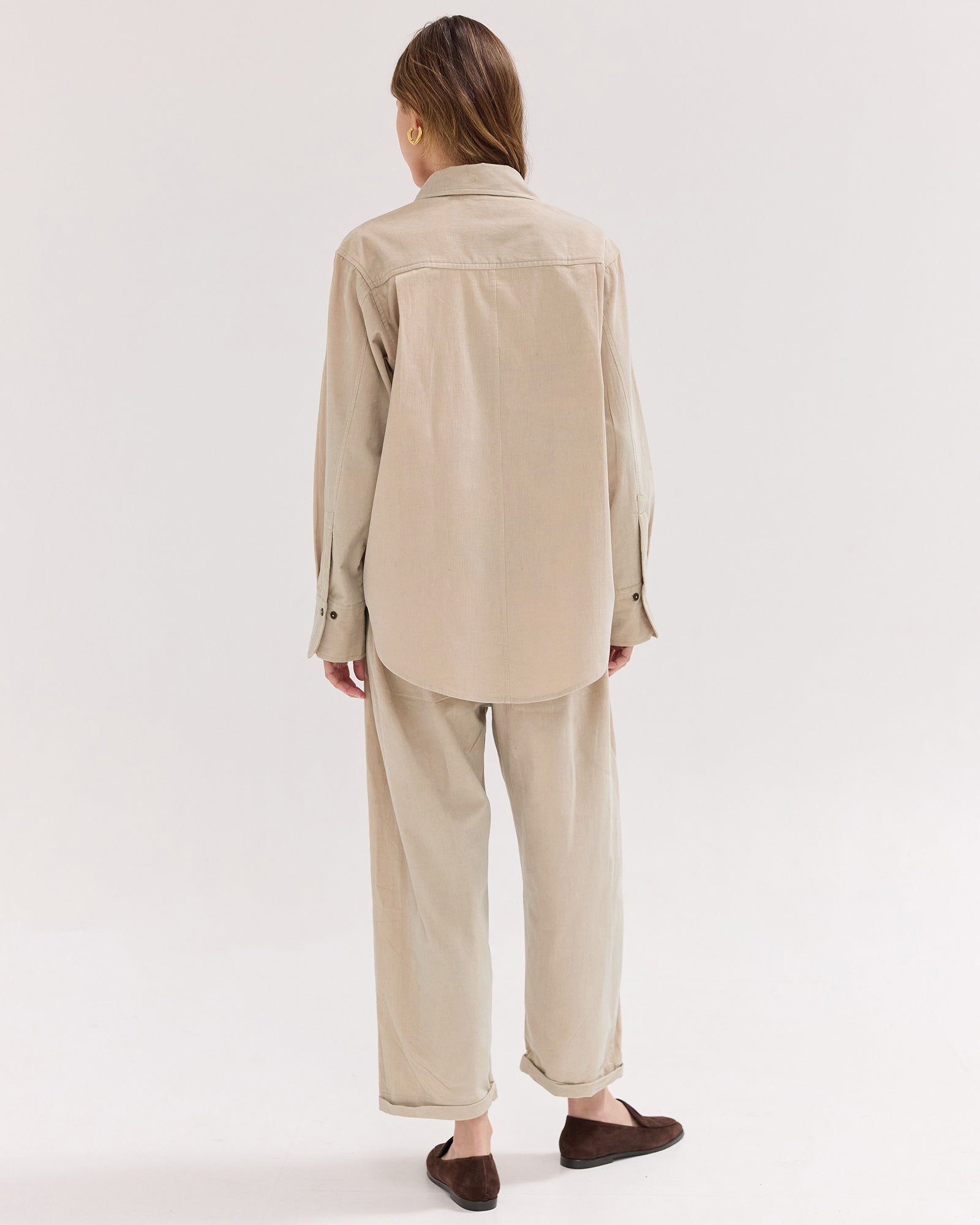 The Corduroy Relaxed Pant | Pebble