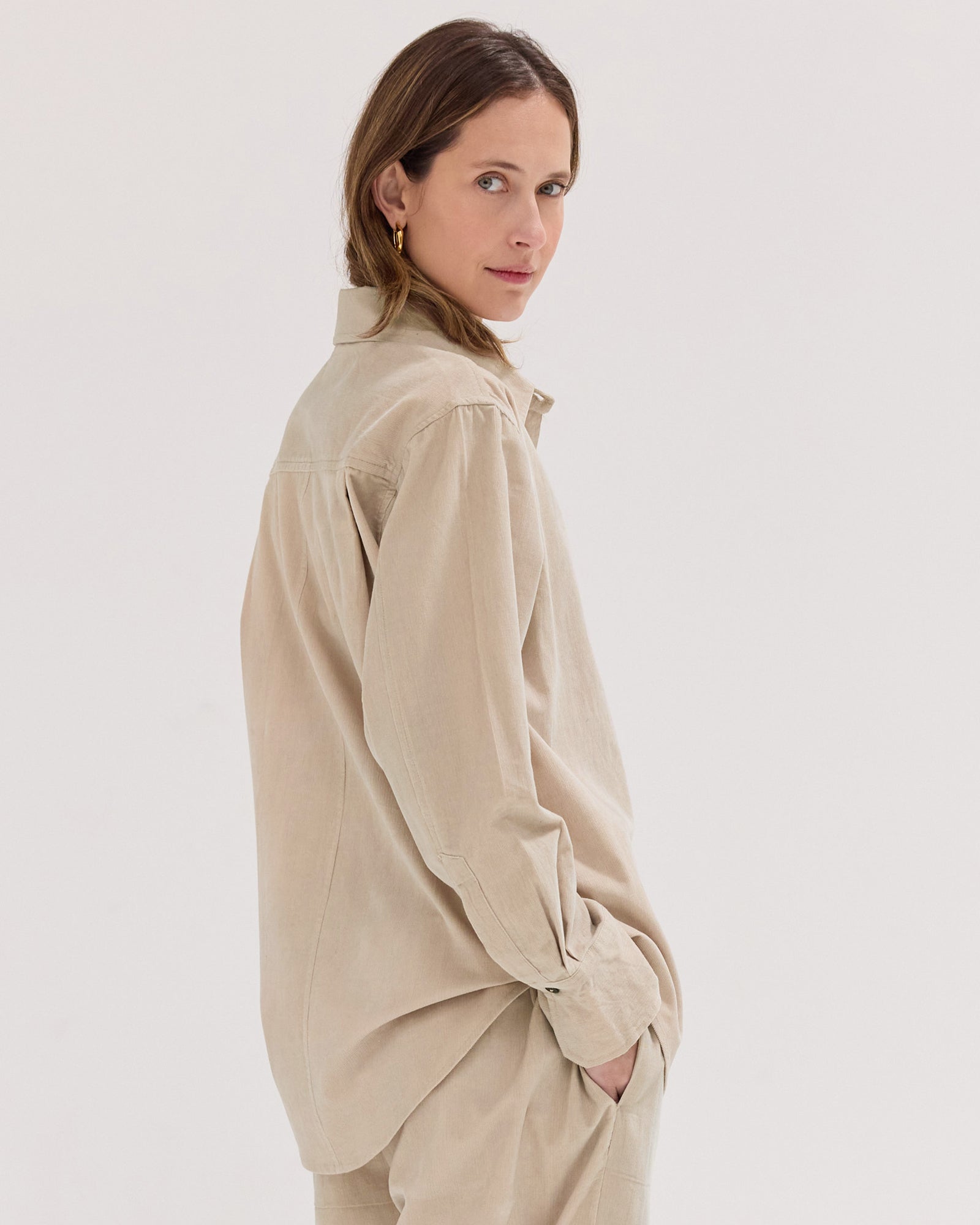 The Corduroy Shirt | Pebble