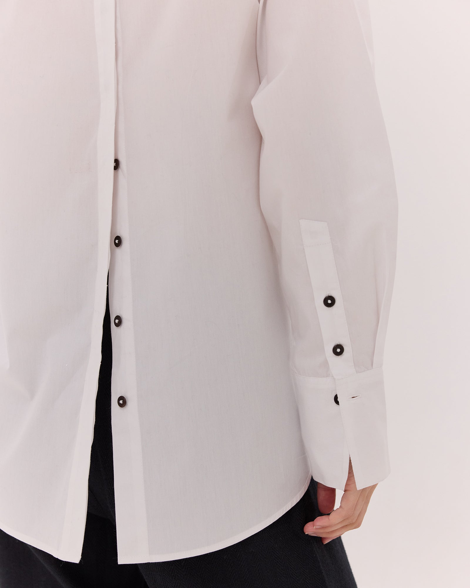 The Split Back Shirt | White