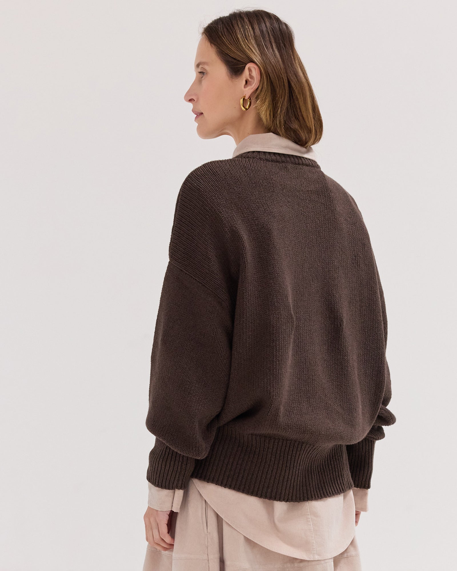 The Billow Sleeve Jumper | Brazil Nut