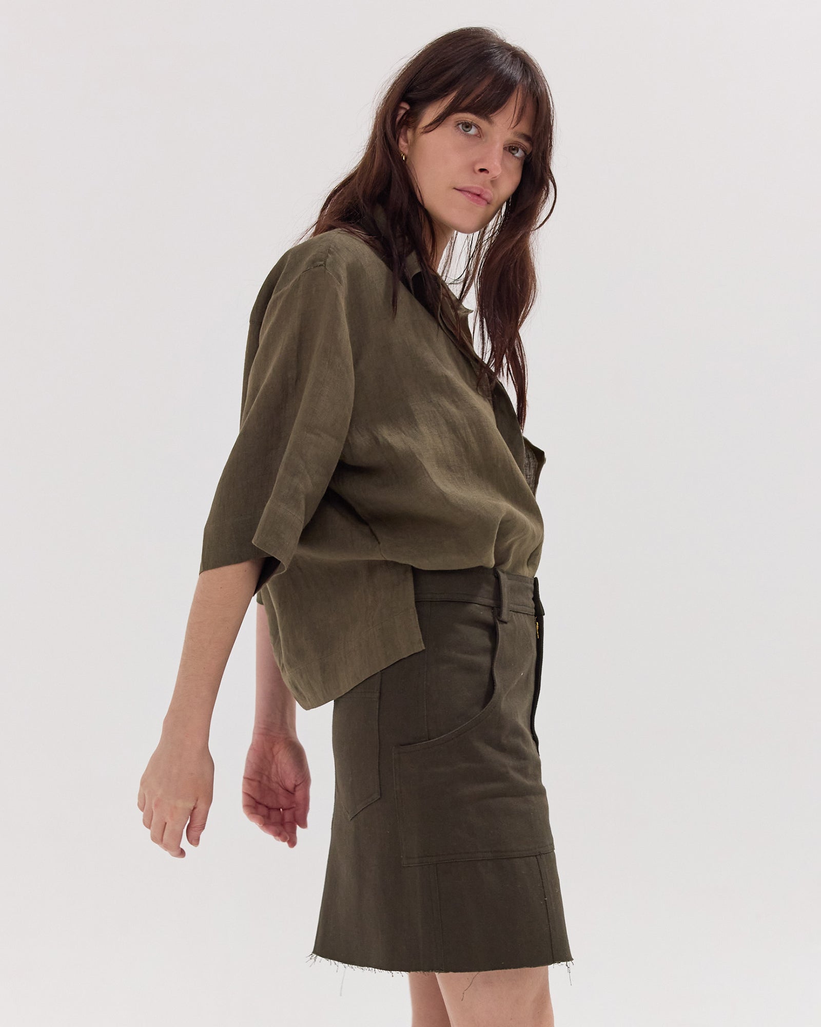 The Short Element Skirt | Dark Olive