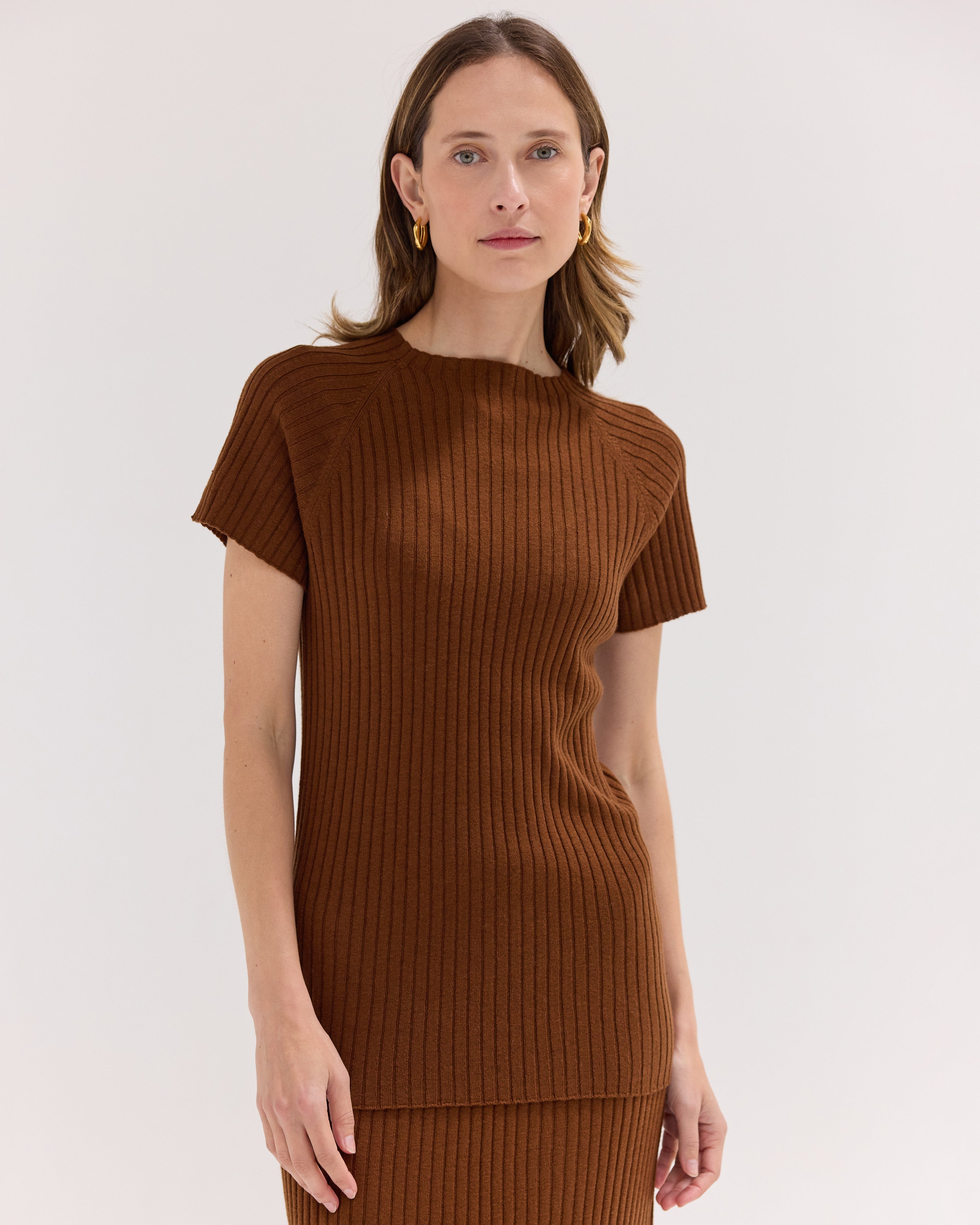 The Rib Knit Tee | Castagne