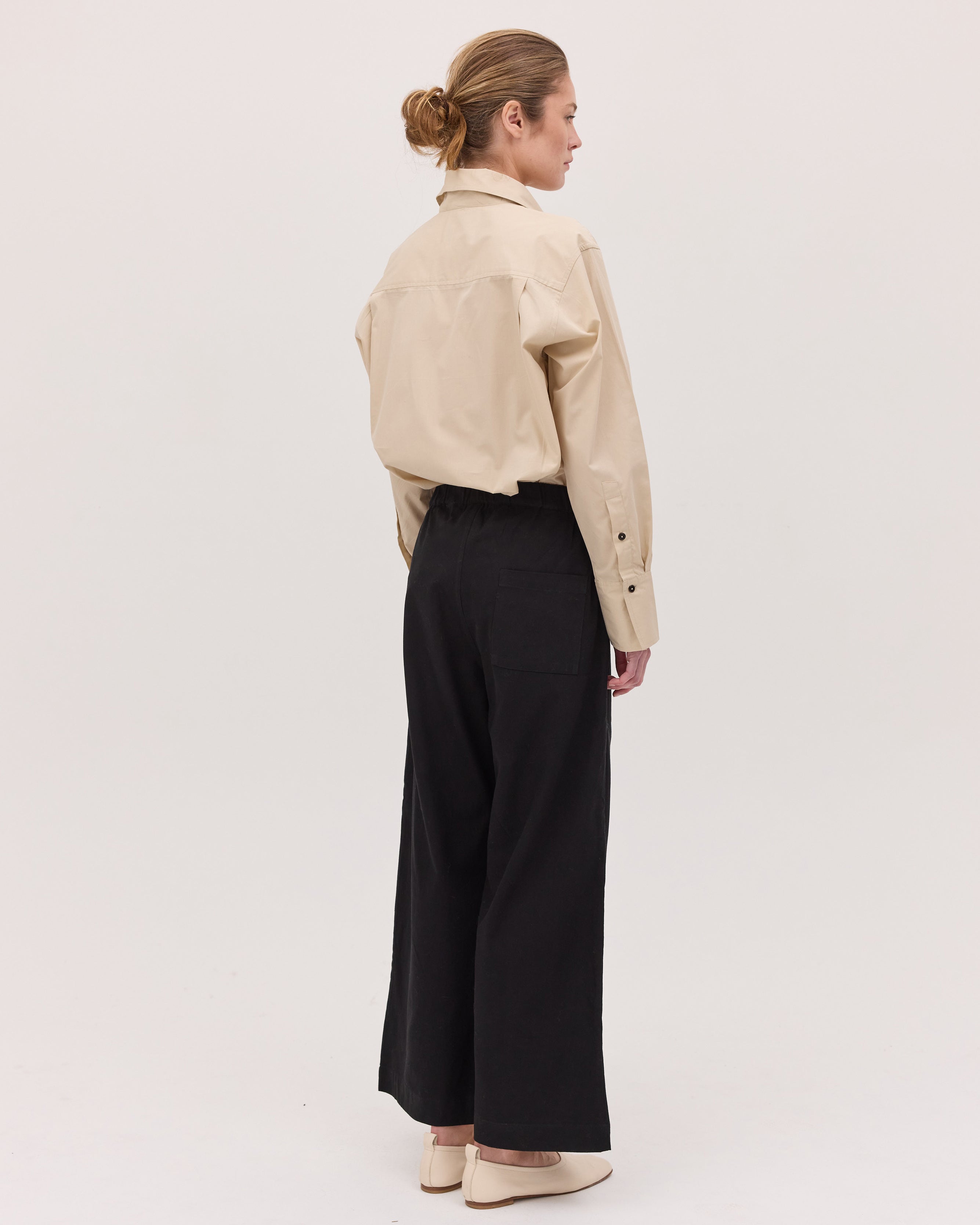The Relaxed Tailored Pant | Black
