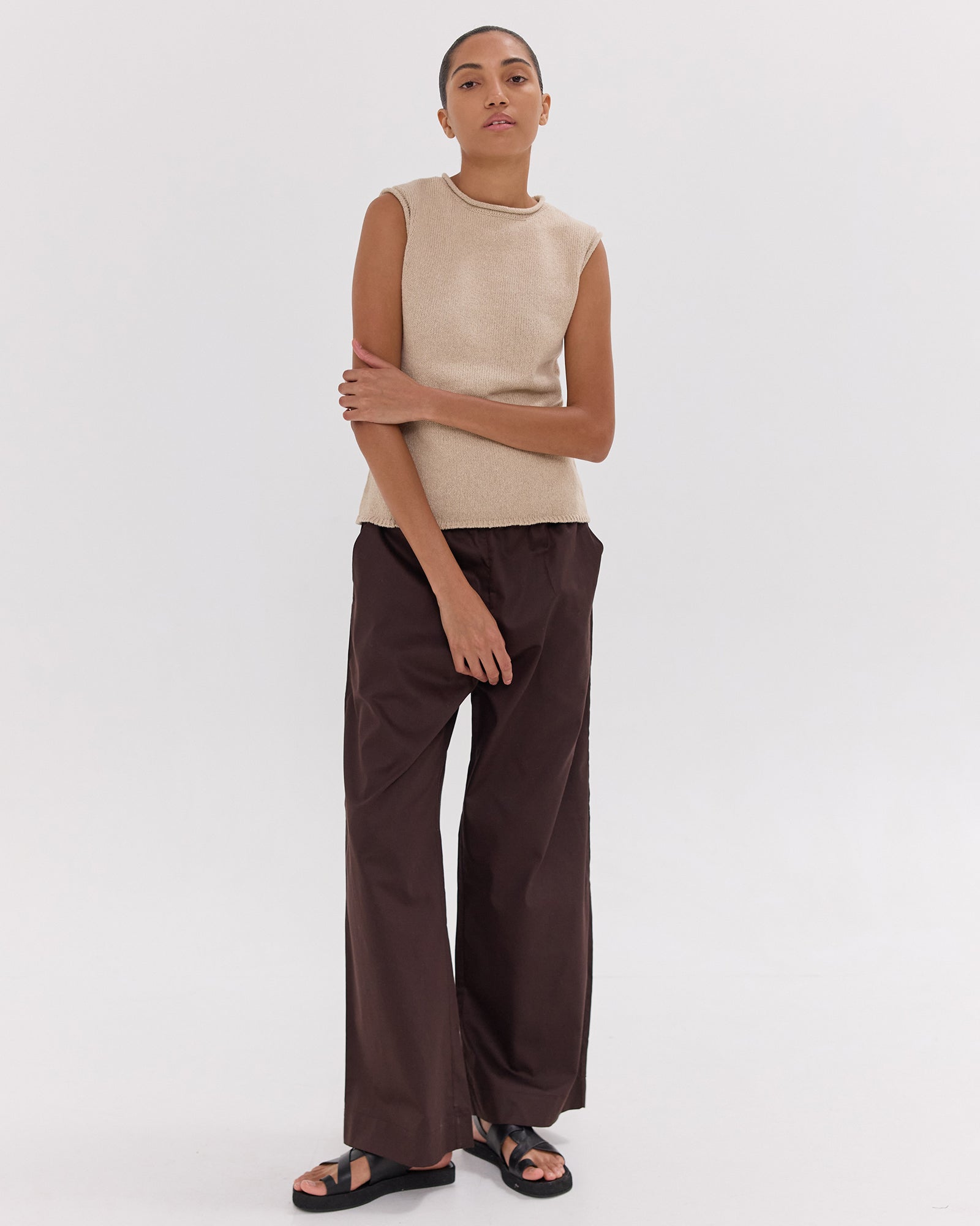 The Wide Leg Pant | Brazil Nut