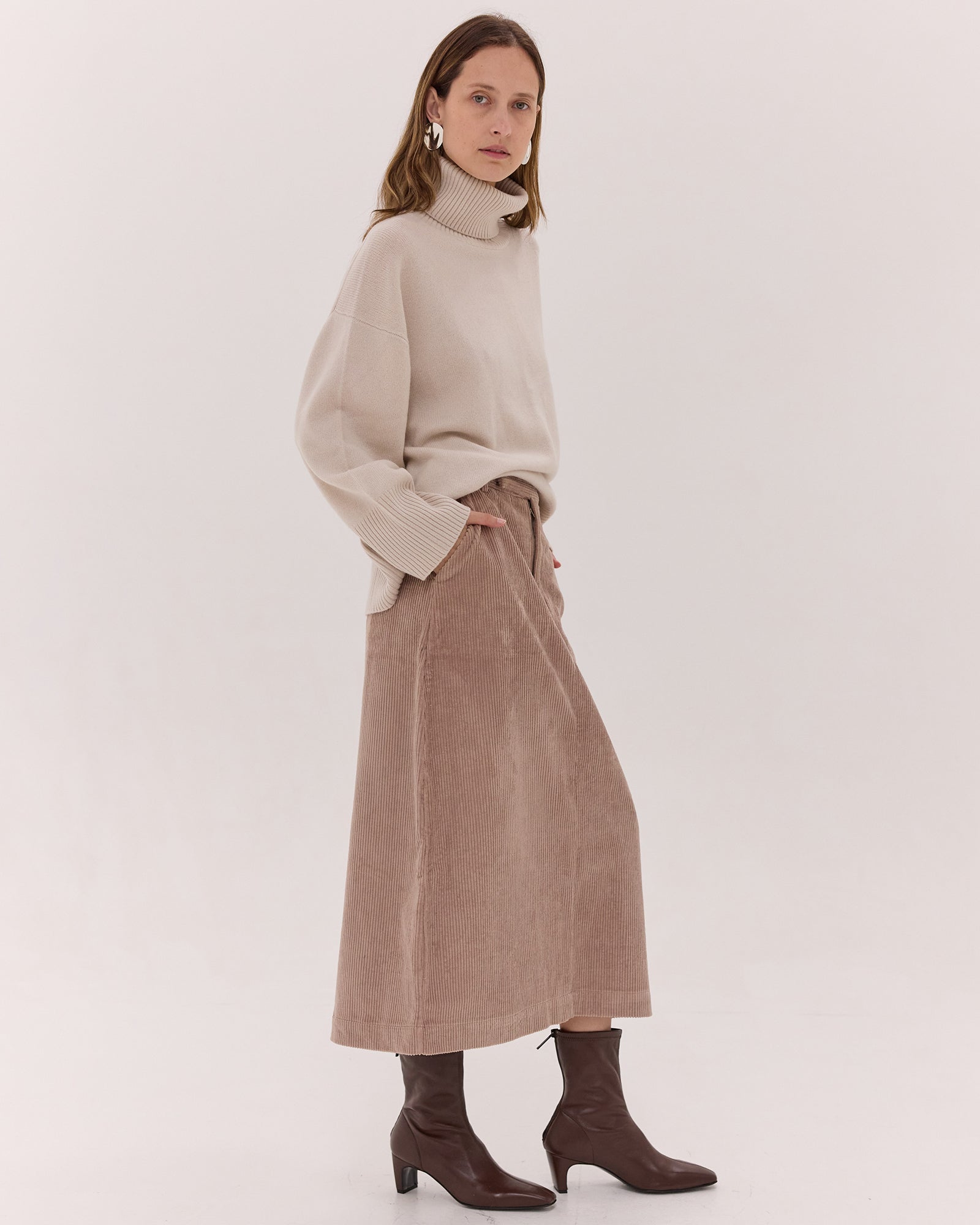 The Corduroy Tailored Skirt | Sleet