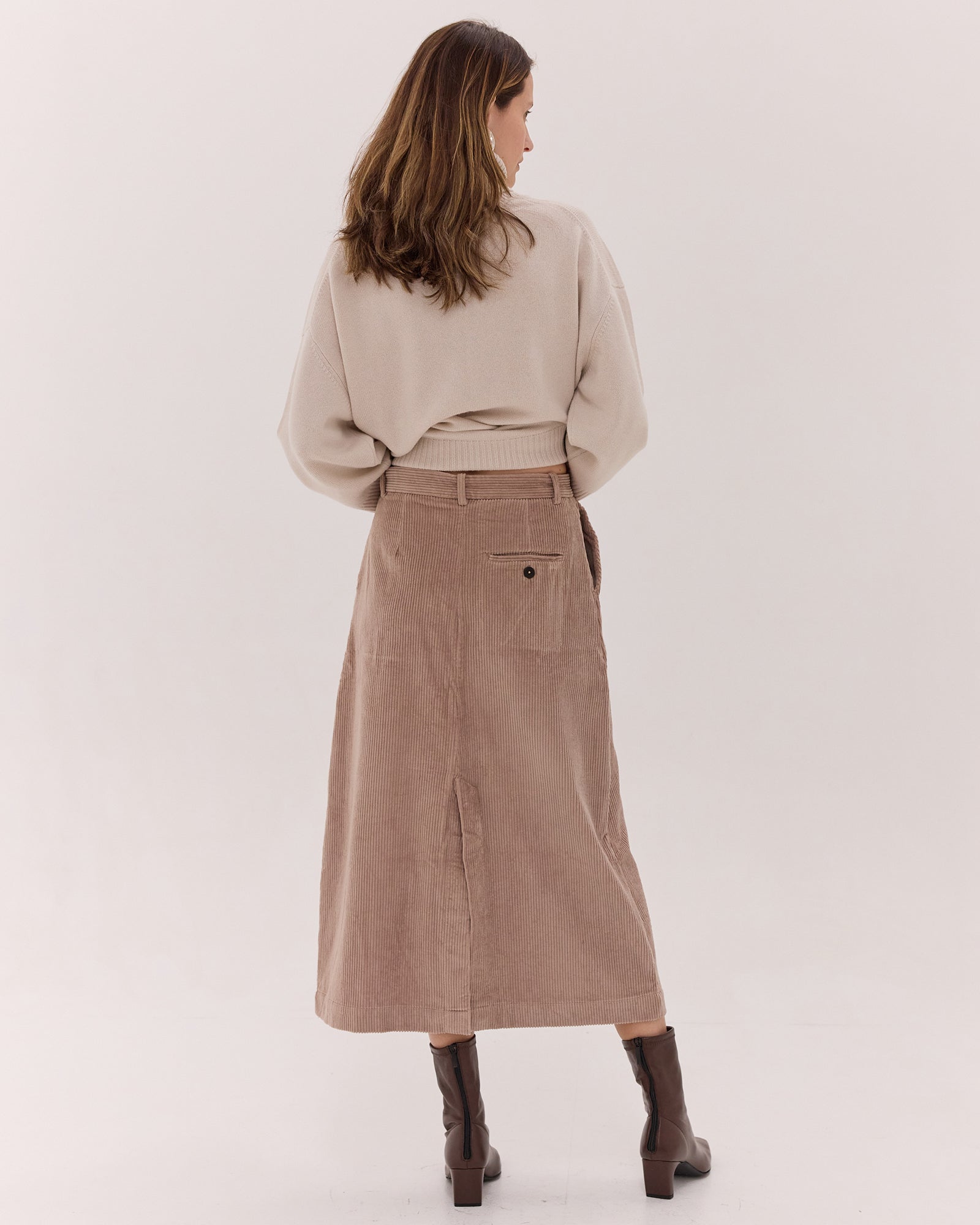 The Corduroy Tailored Skirt | Sleet