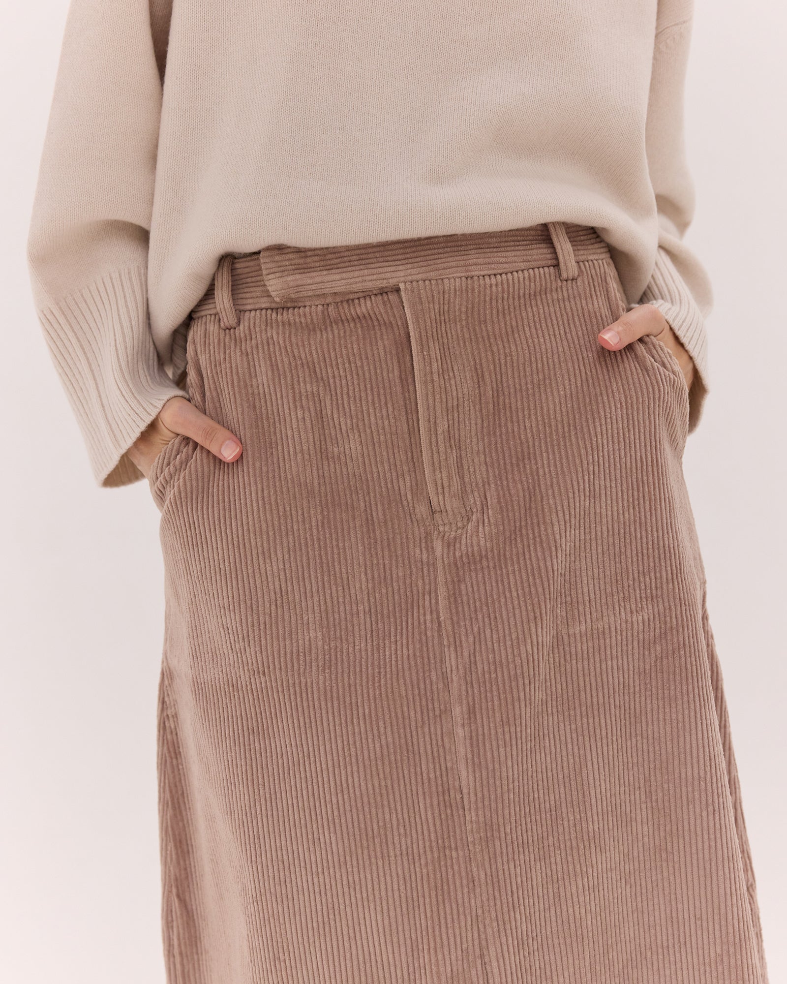 The Corduroy Tailored Skirt | Sleet