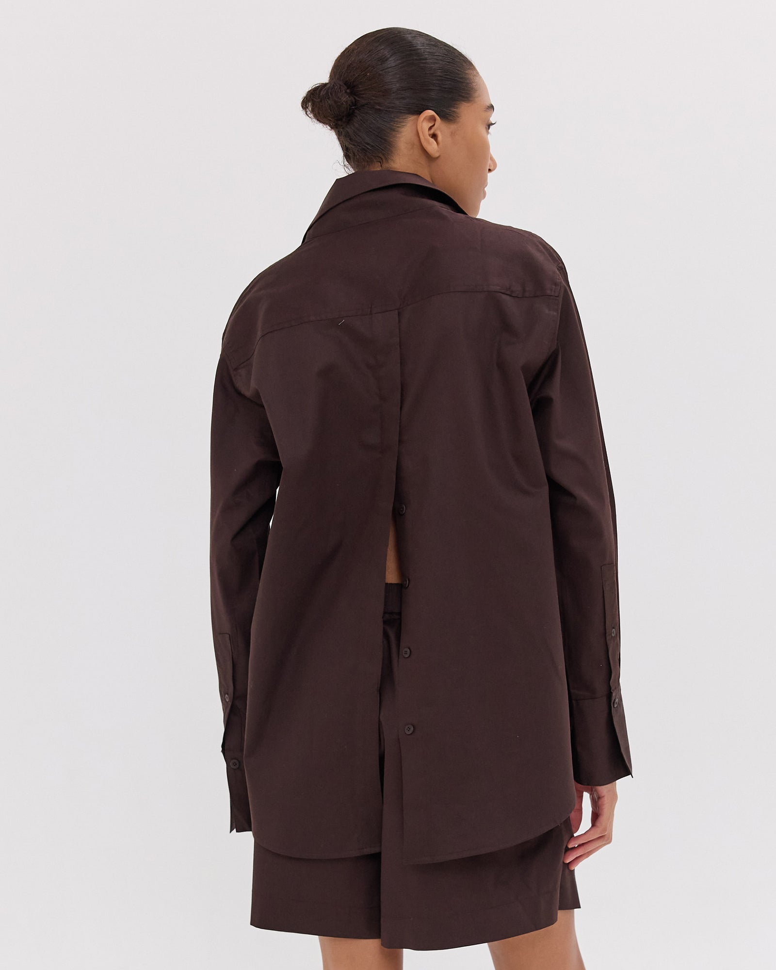 The Split Back Shirt | Brazil Nut
