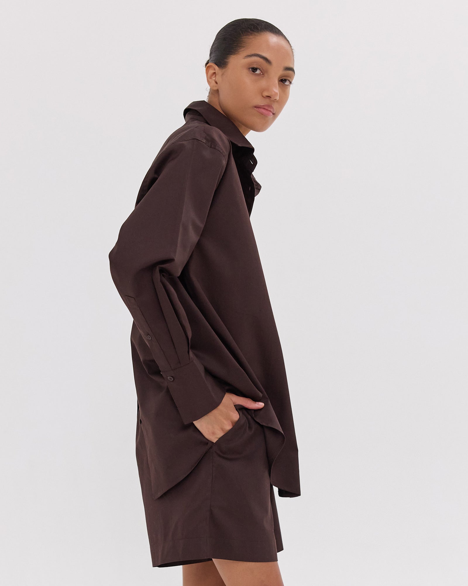 The Elastic Waist Shorts | Brazil Nut