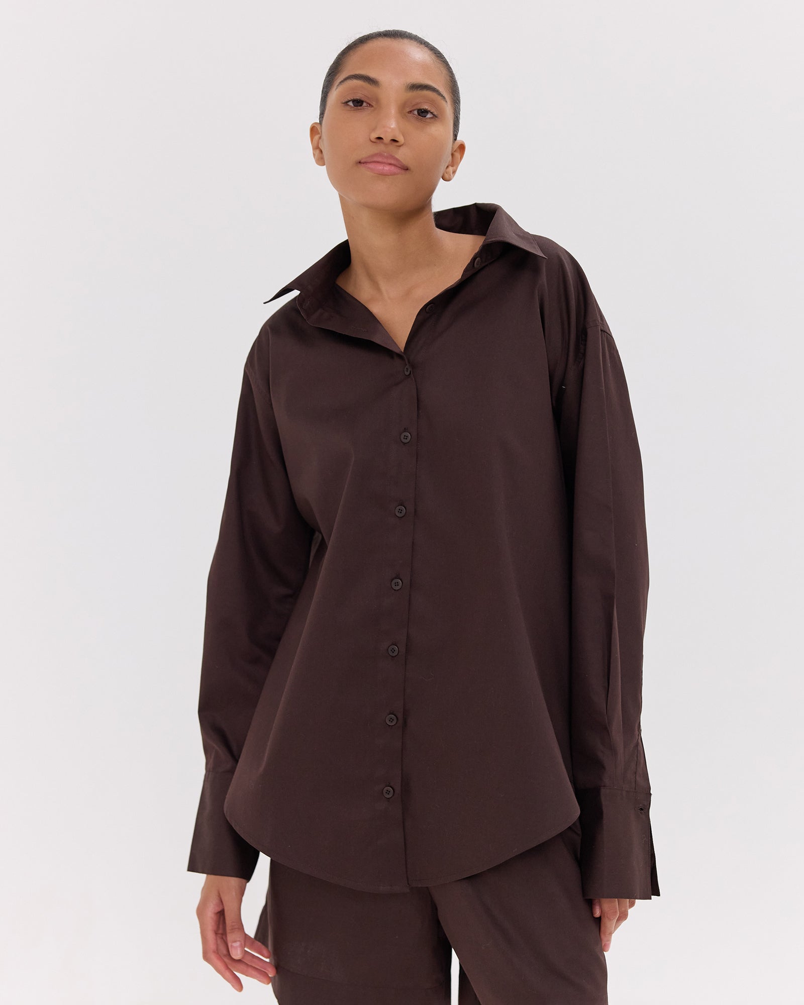 The Split Back Shirt | Brazil Nut