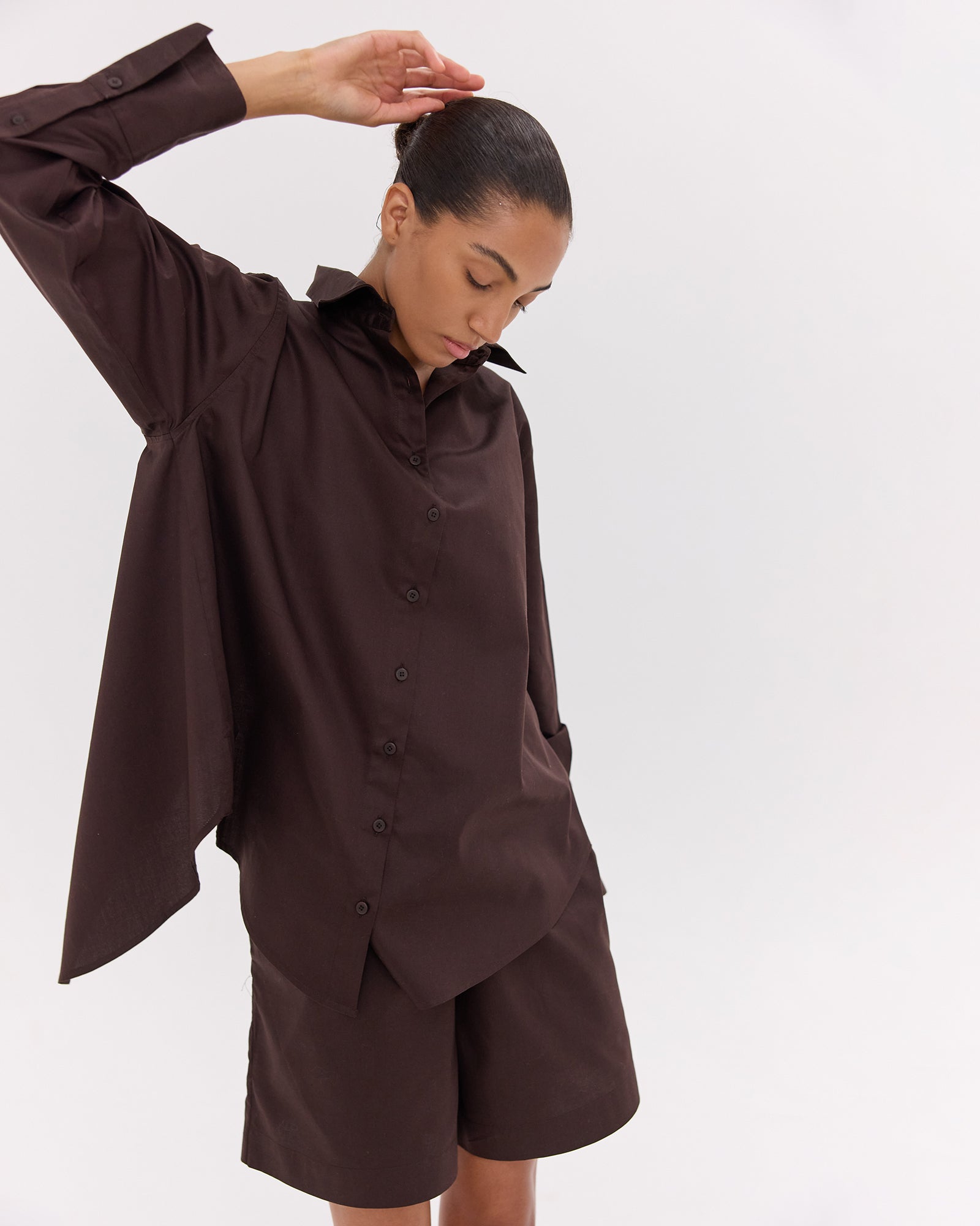 The Elastic Waist Shorts | Brazil Nut