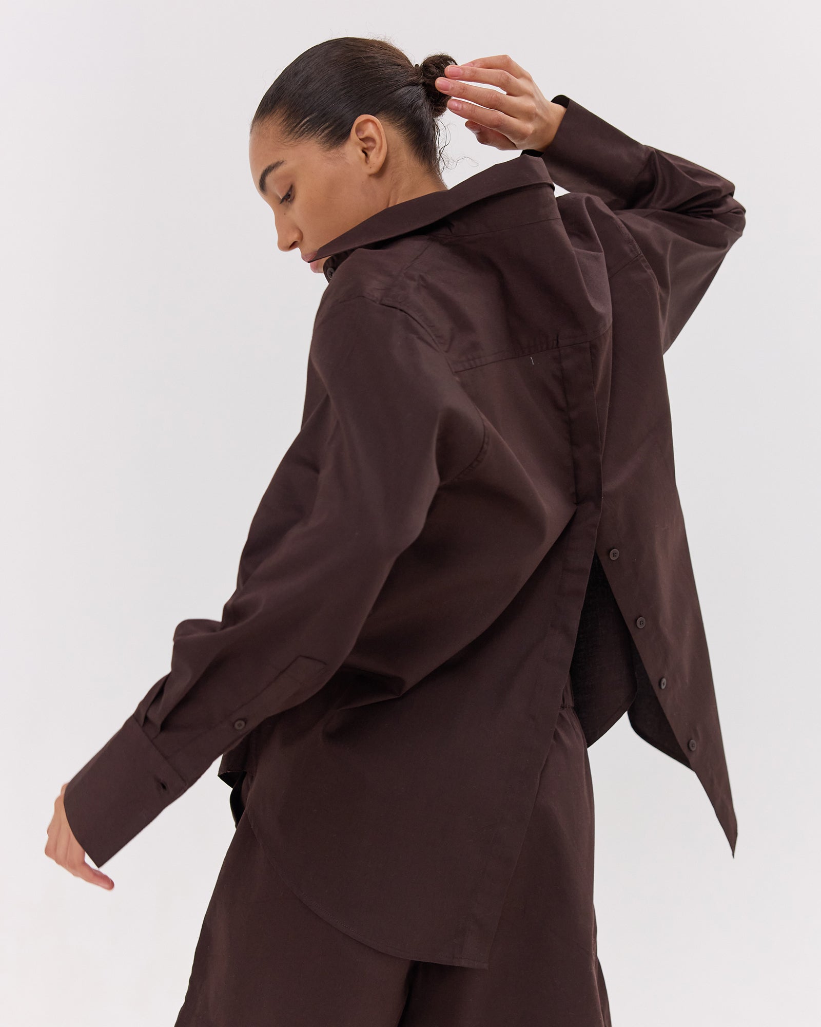 The Split Back Shirt | Brazil Nut
