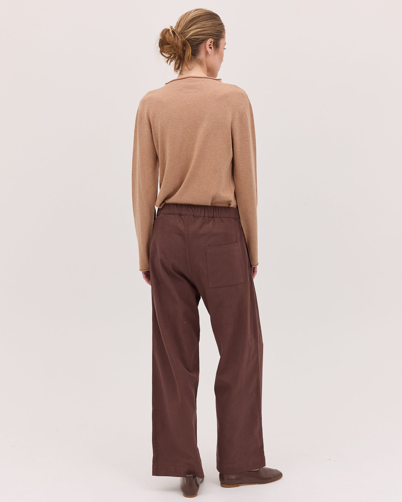 The Relaxed Tailored Pant | Chestnut