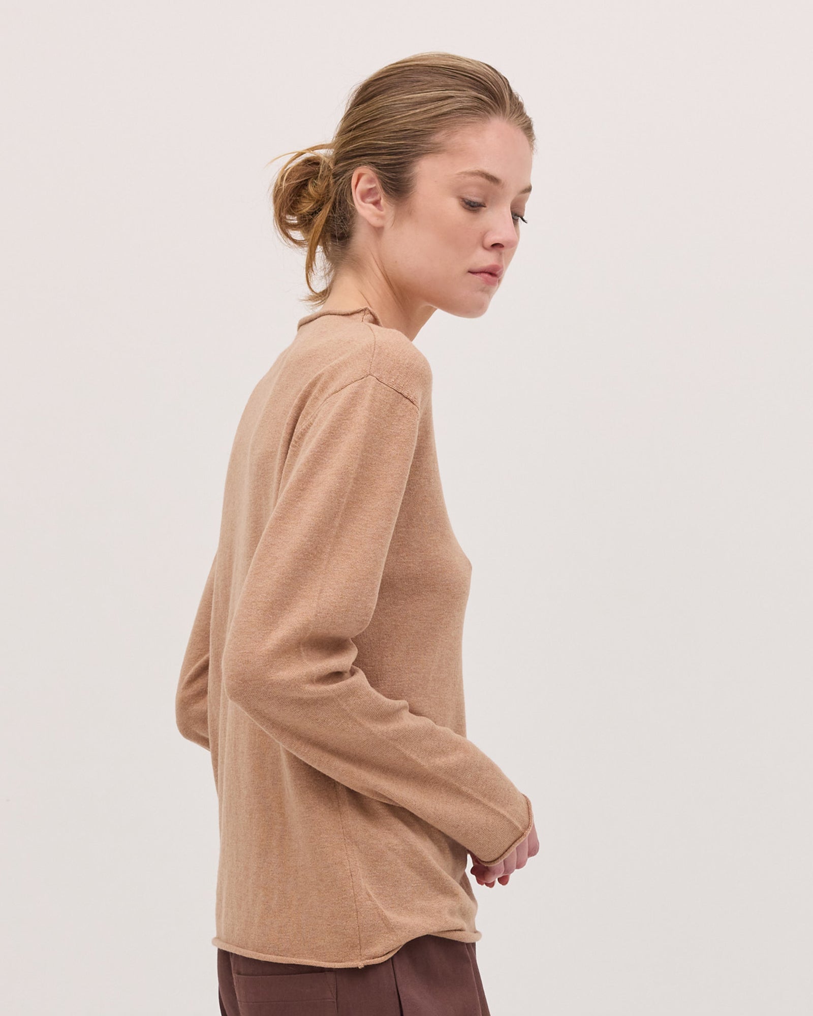 The Funnel Neck Top | Toffee