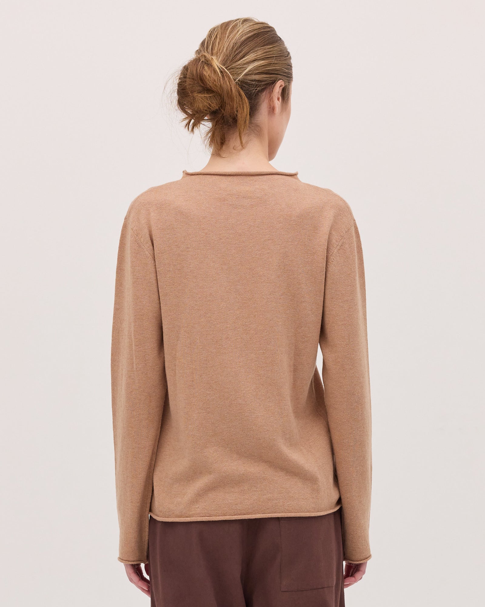 The Funnel Neck Top | Toffee