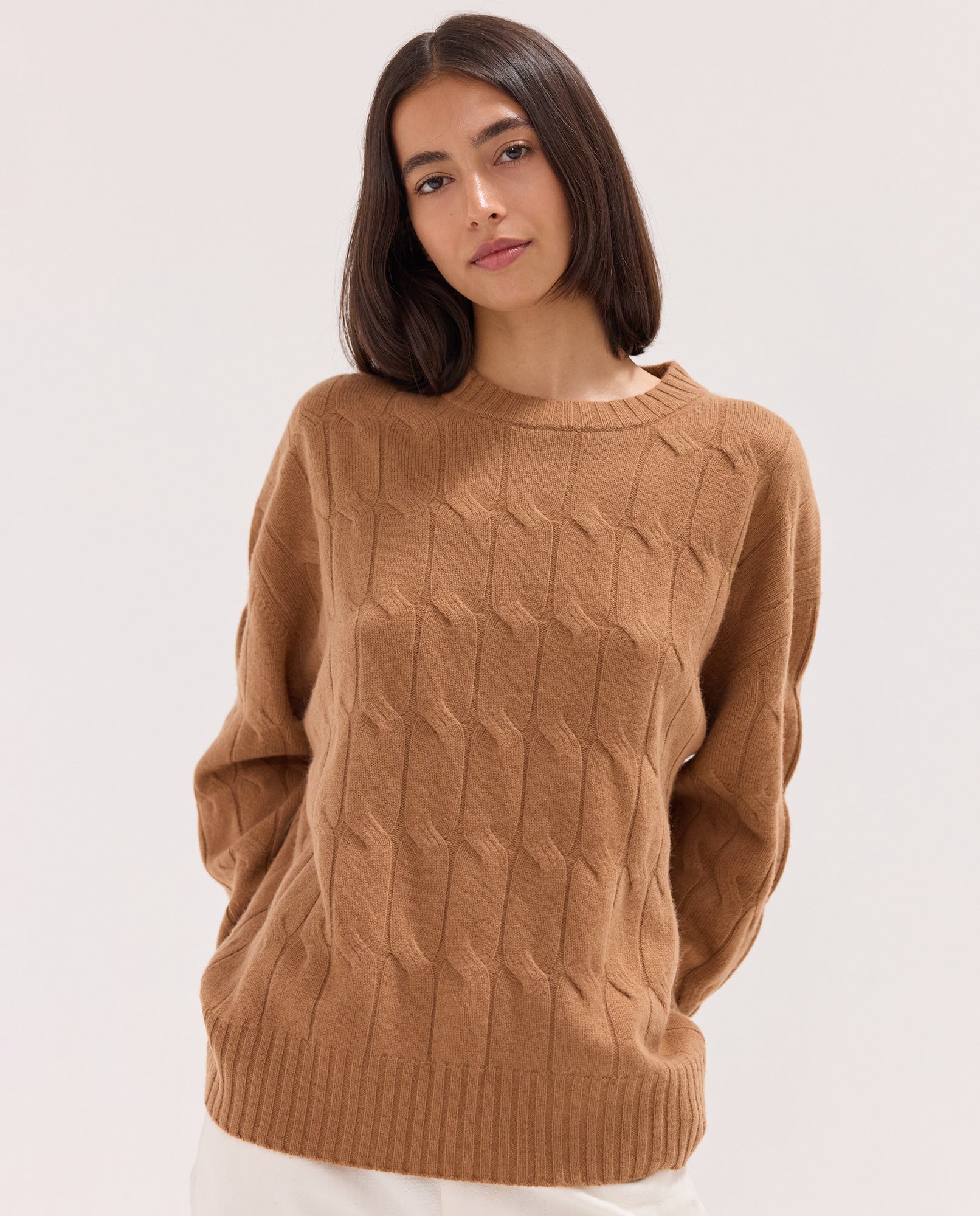 The Cable Knit Jumper | Sandalwood