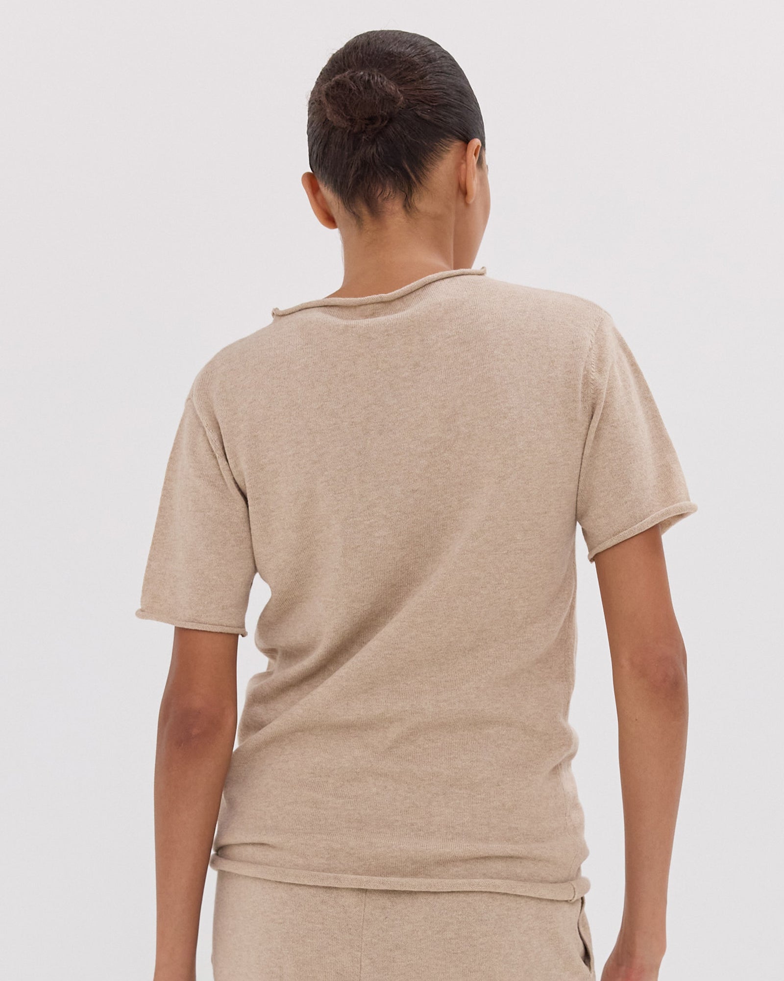 The Funnel Neck Tee | Dune