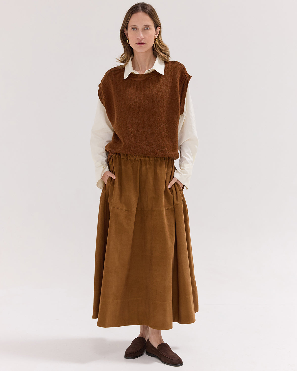 The Corduroy Maxi Skirt | Fox