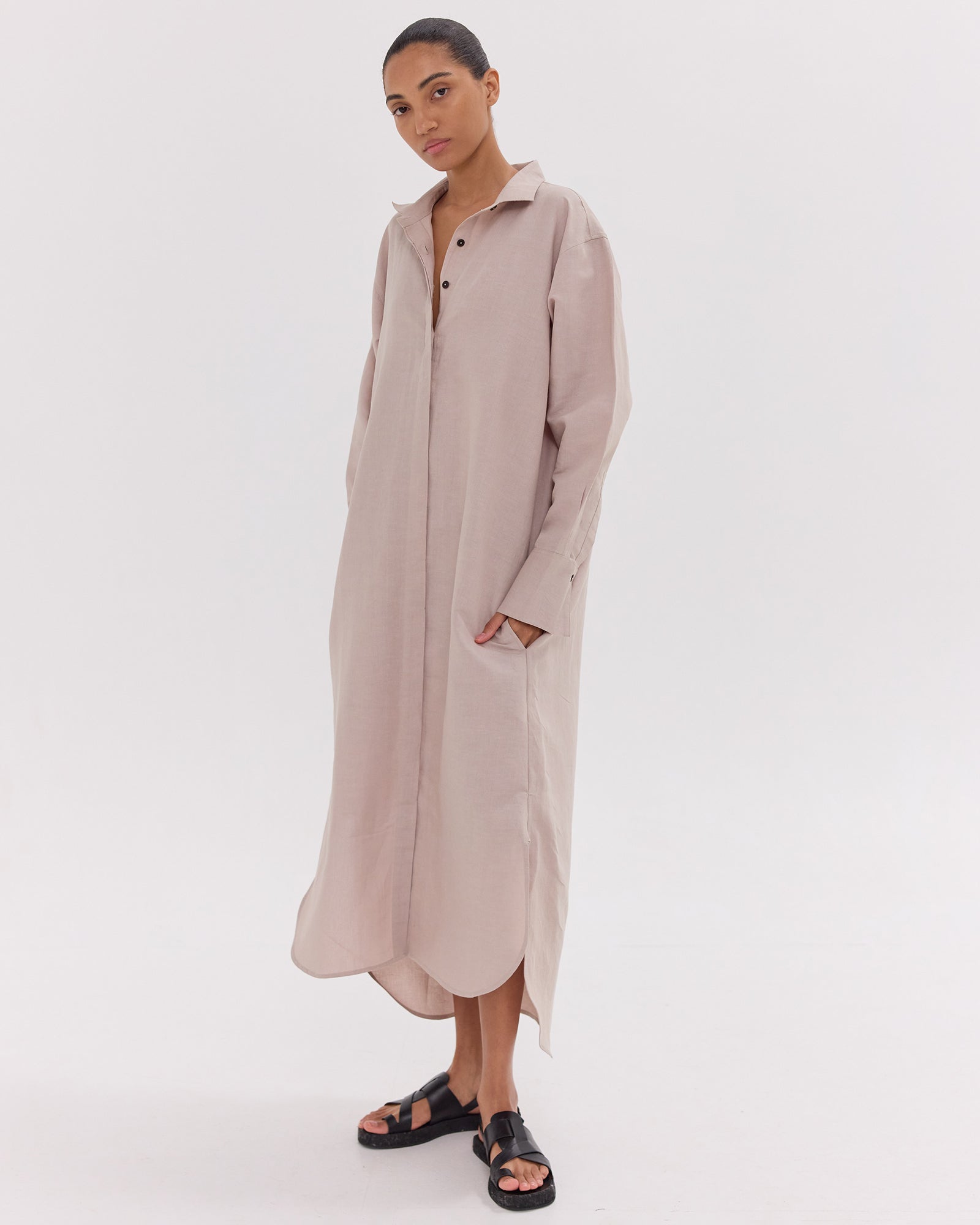 The Shirt Dress | Mushroom
