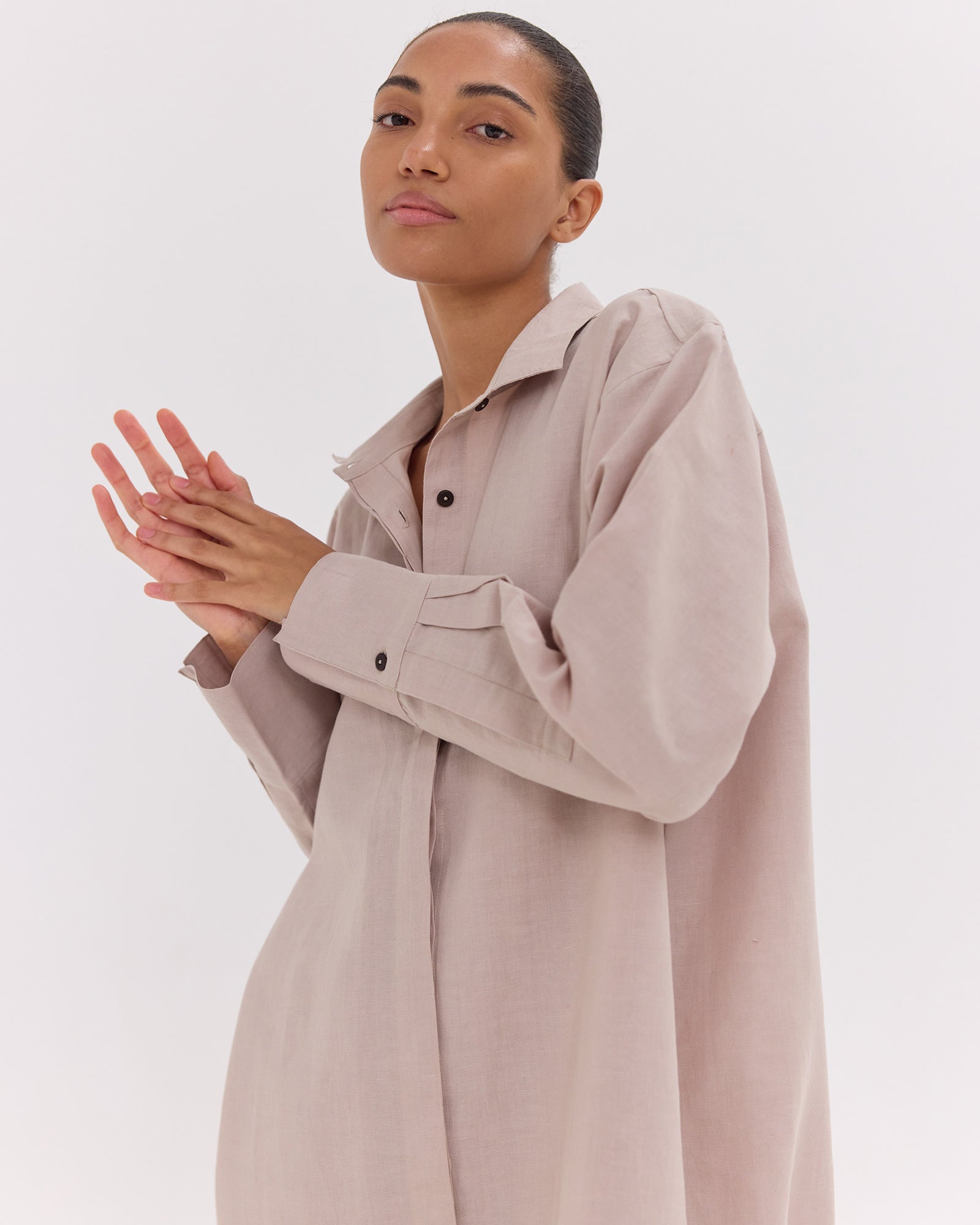 The Shirt Dress | Mushroom