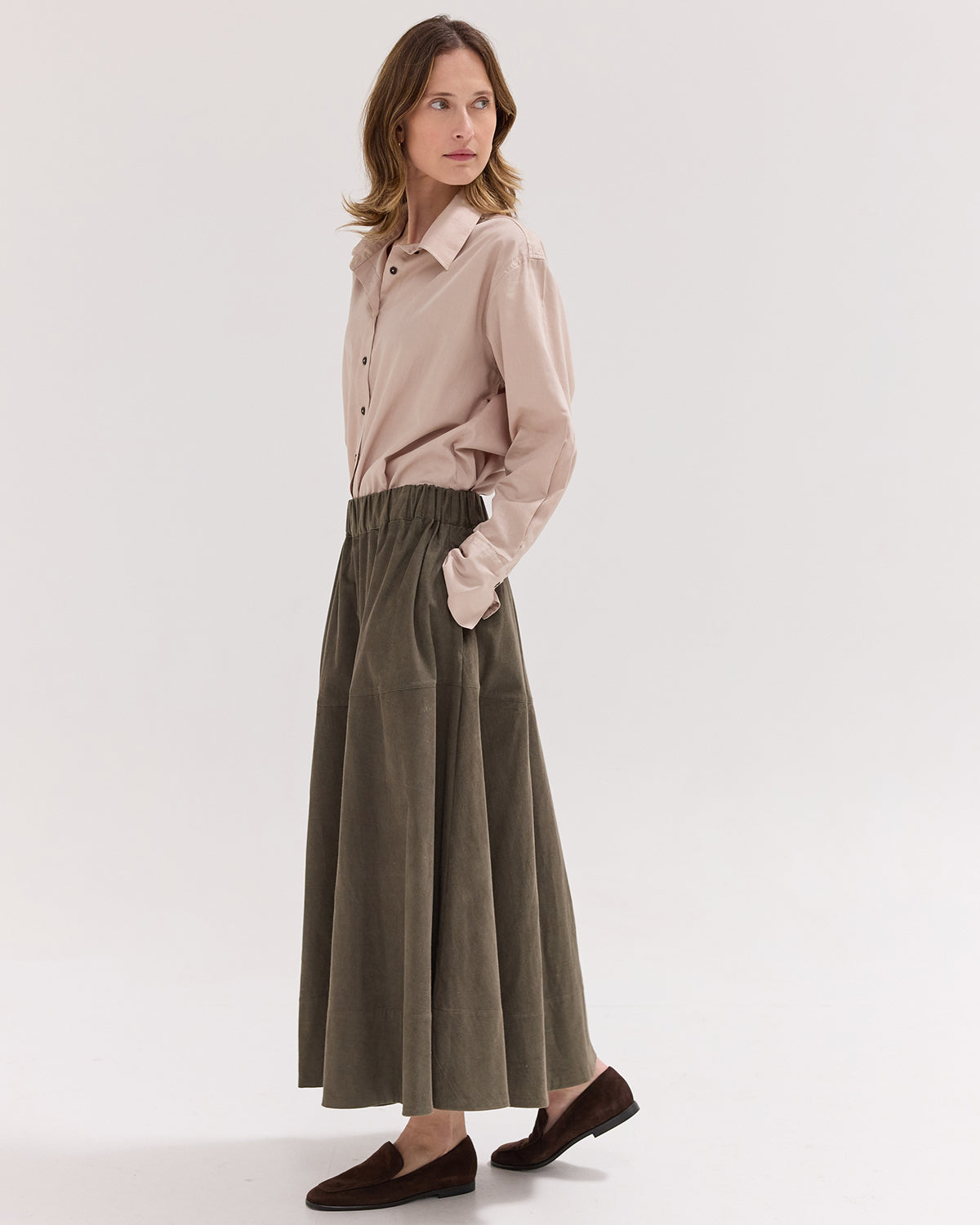 The Corduroy Maxi Skirt | Rosemary