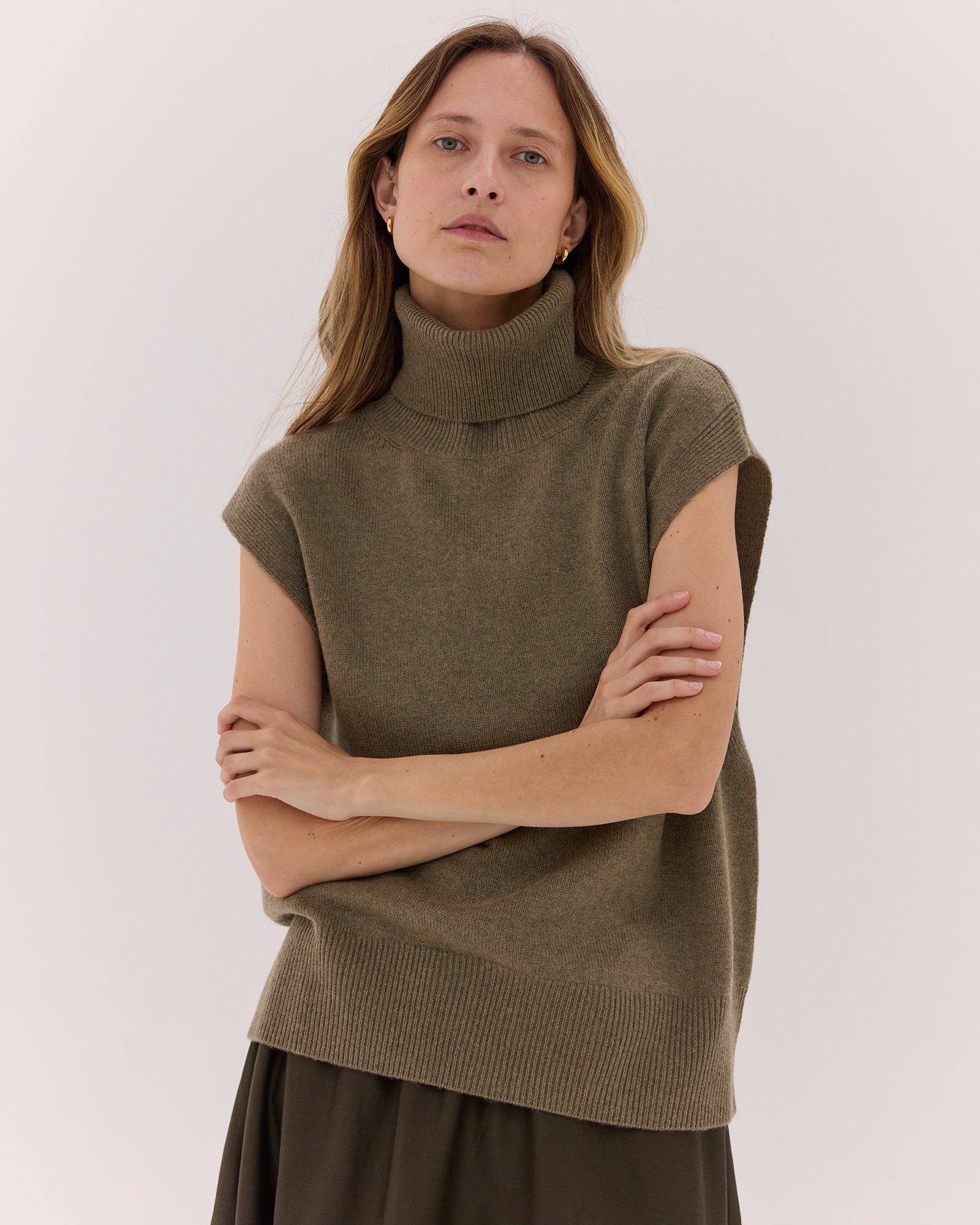 The Roll Neck Vest | Breen