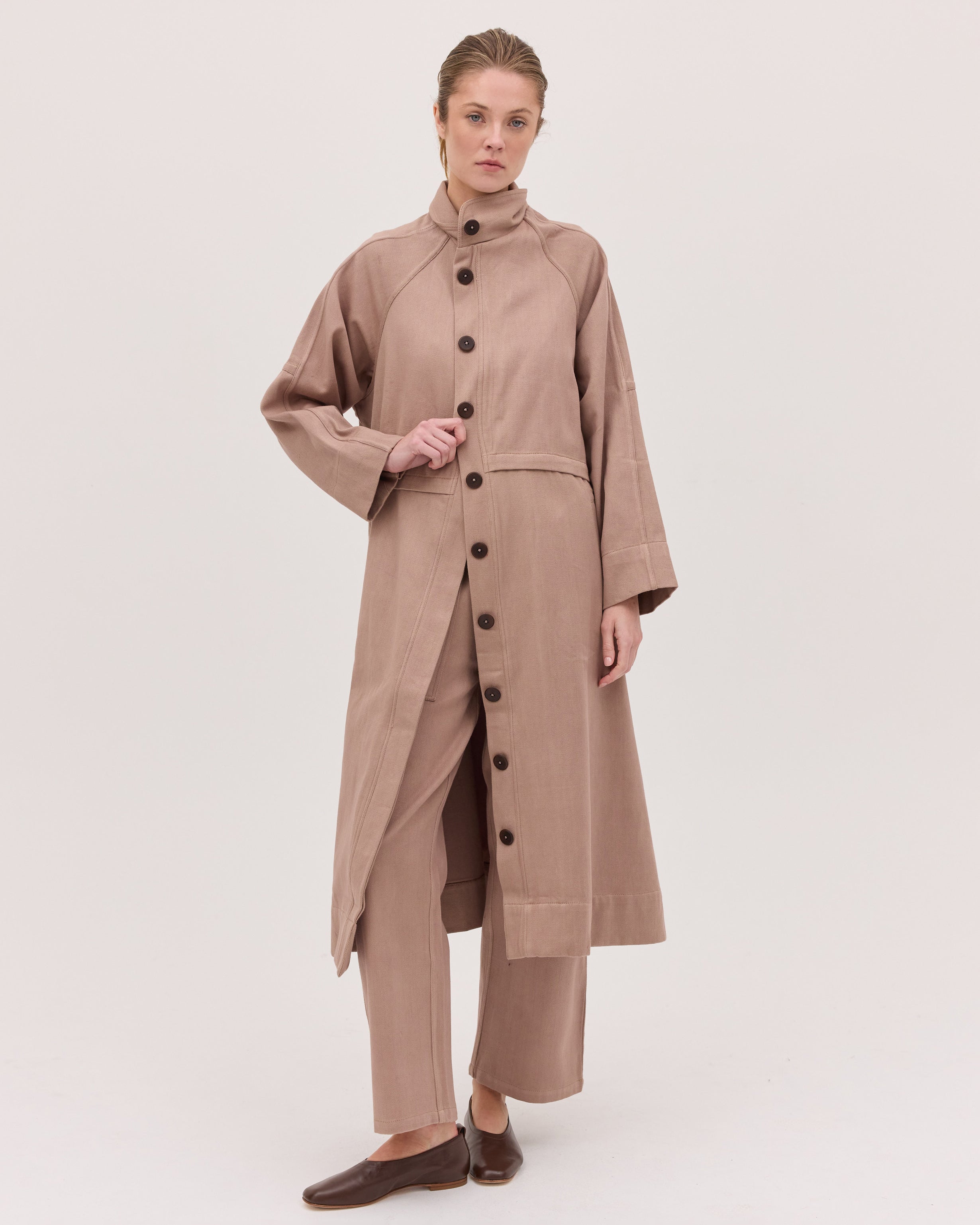 The Denim Trench | Mocha