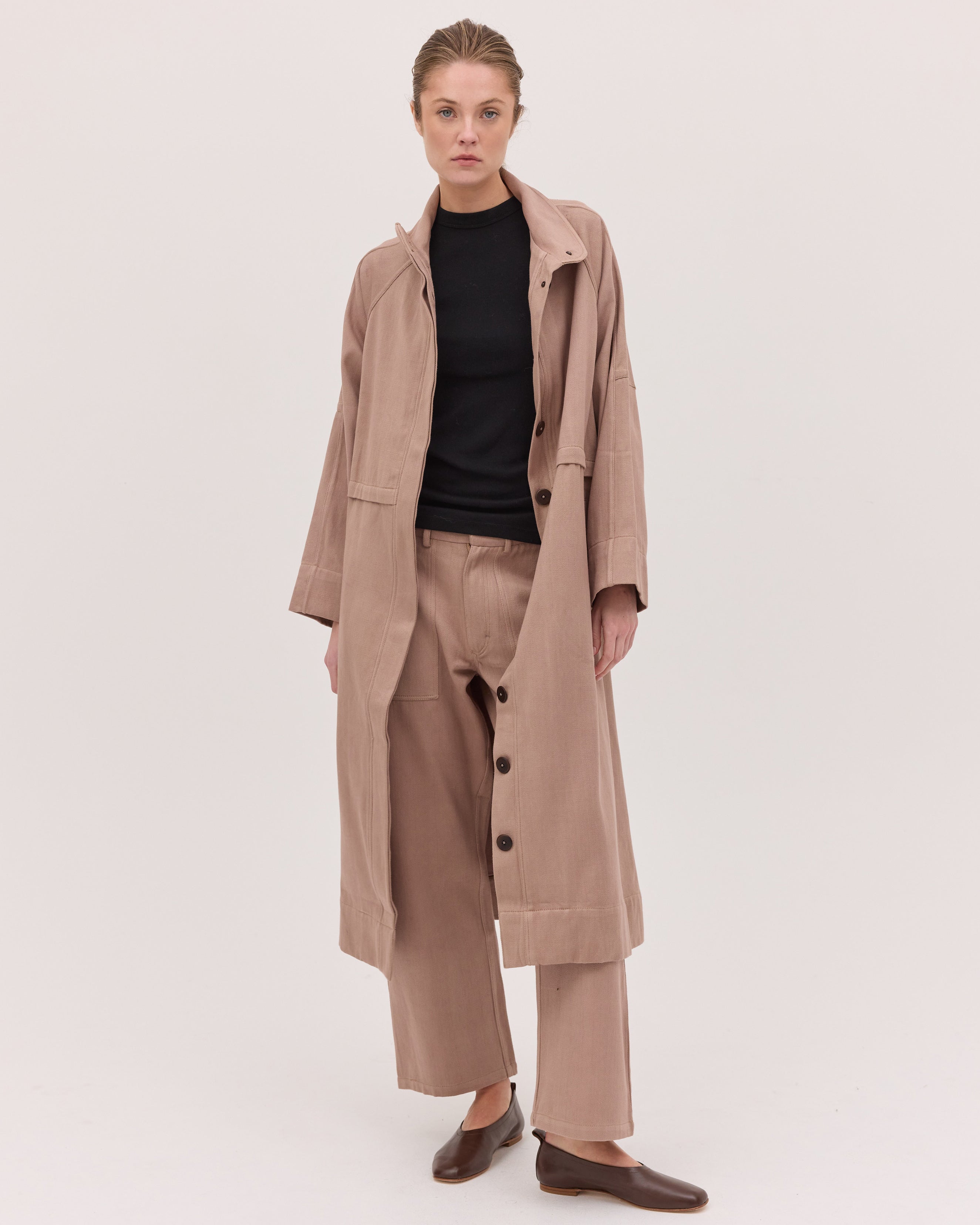 The Denim Trench | Mocha