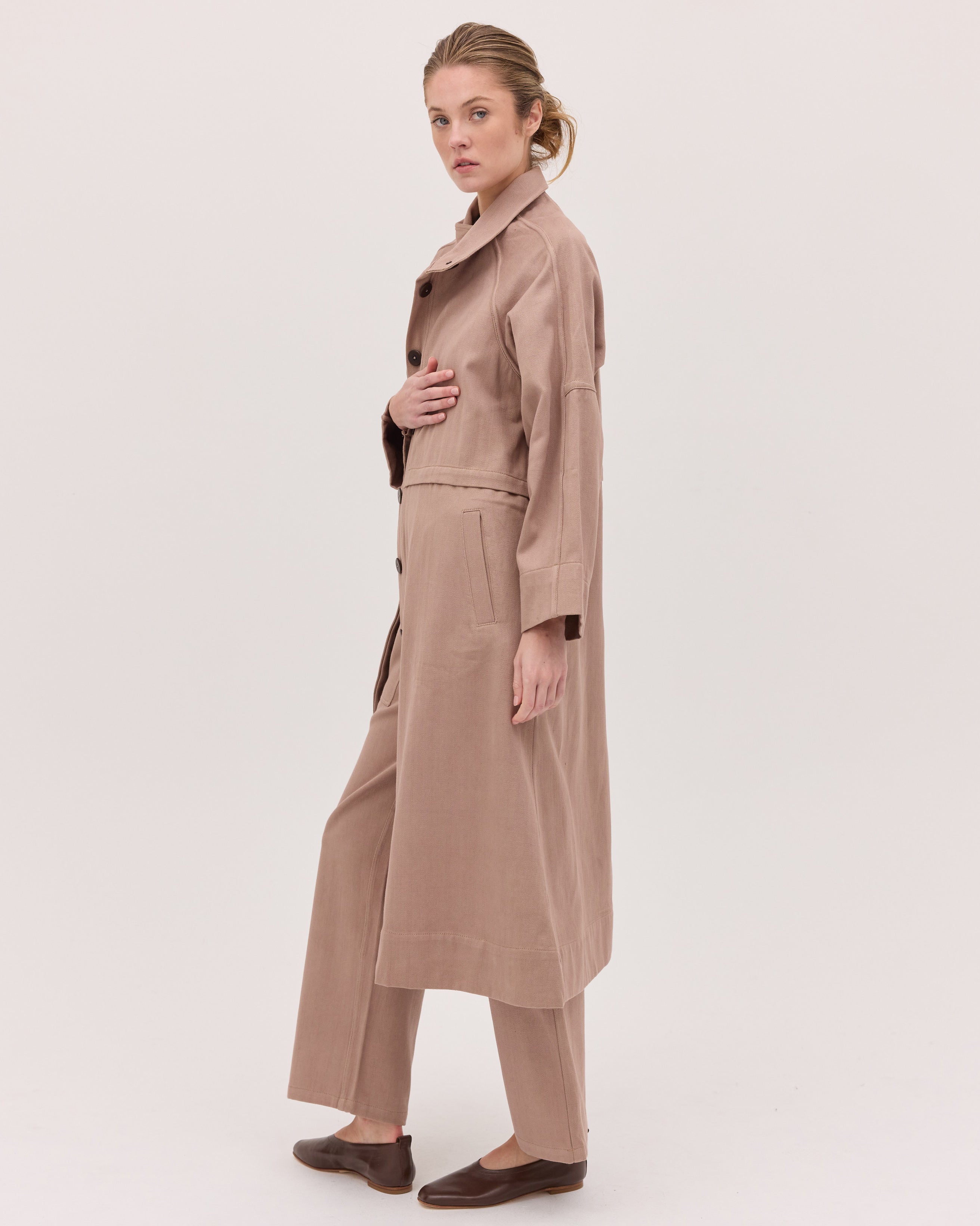 The Denim Trench | Mocha