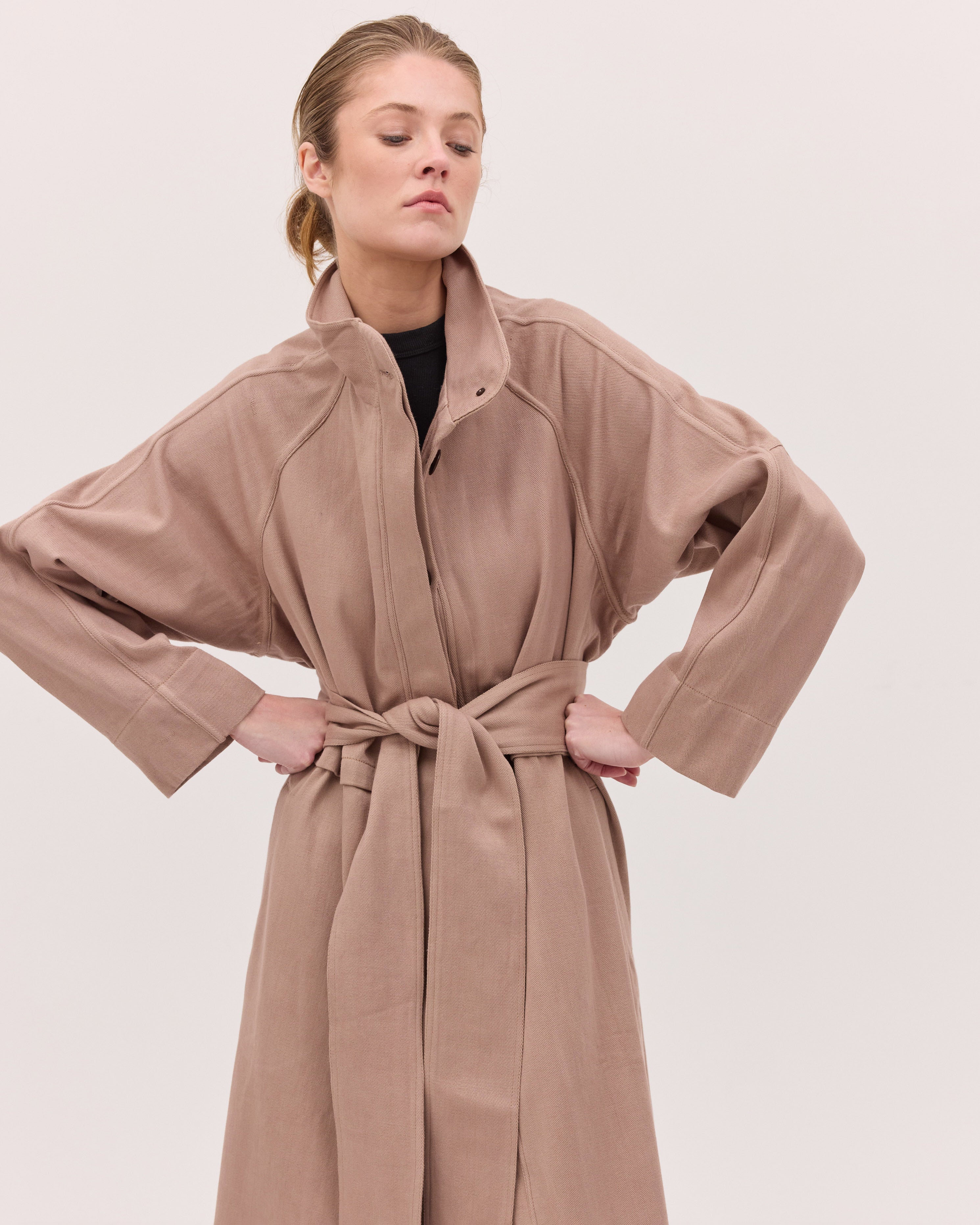 The Denim Trench | Mocha