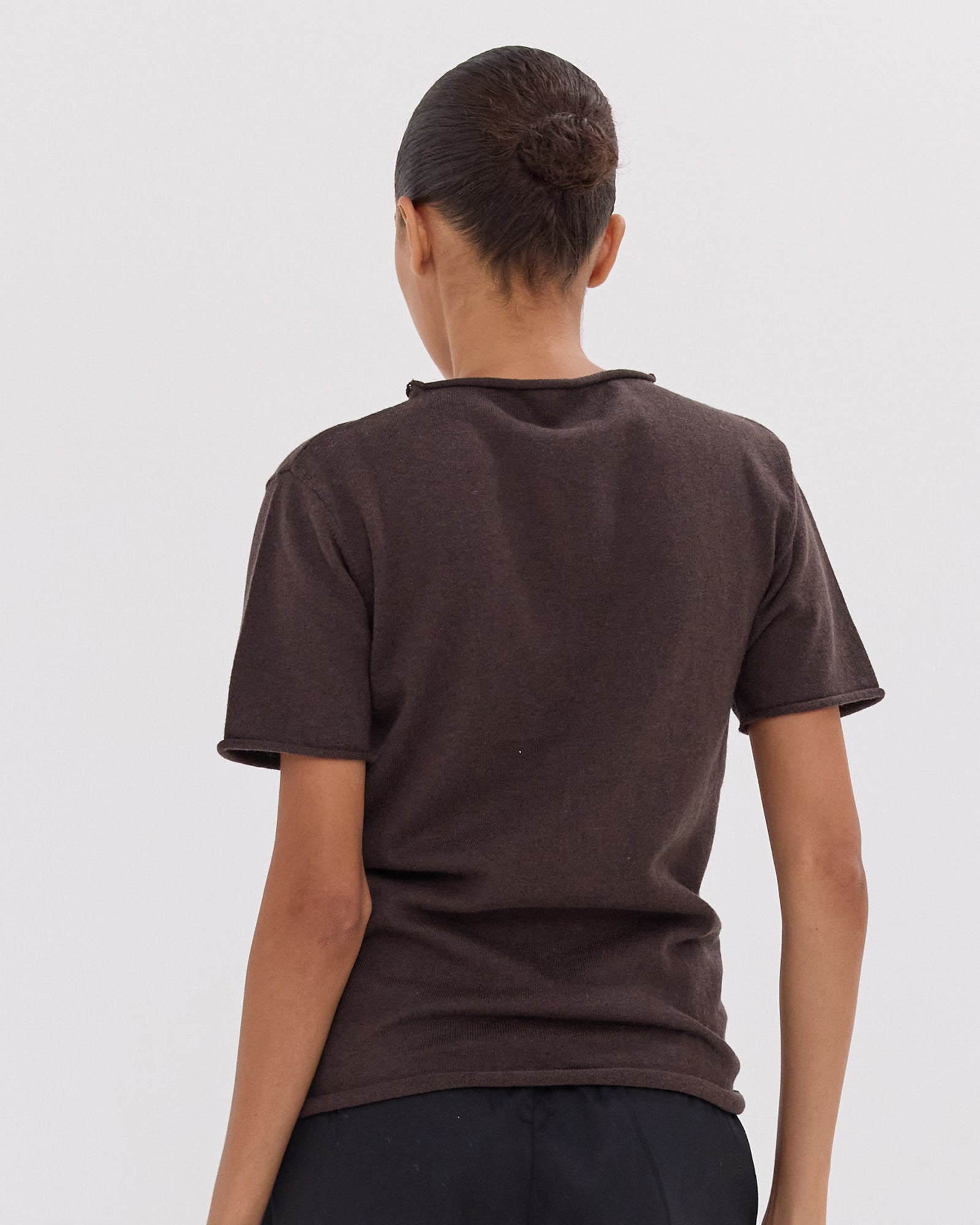 The Funnel Neck Tee | Brazil Nut