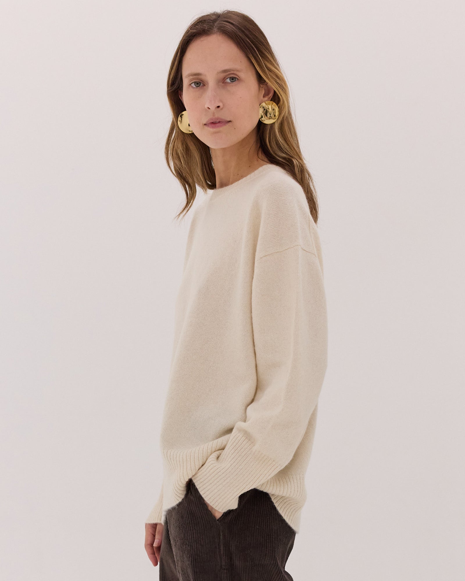 The Classic Crew Jumper | Winter White