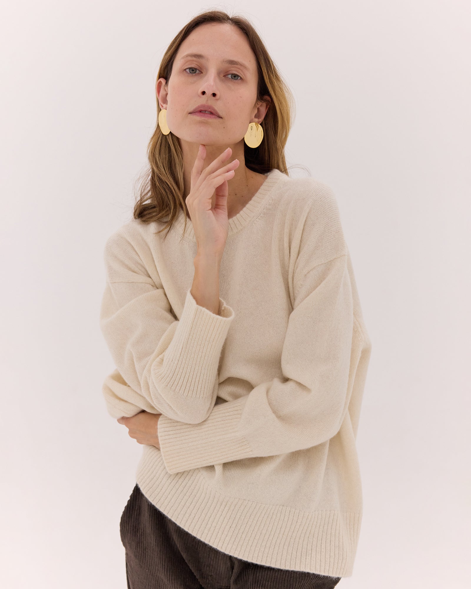 The Classic Crew Jumper | Winter White