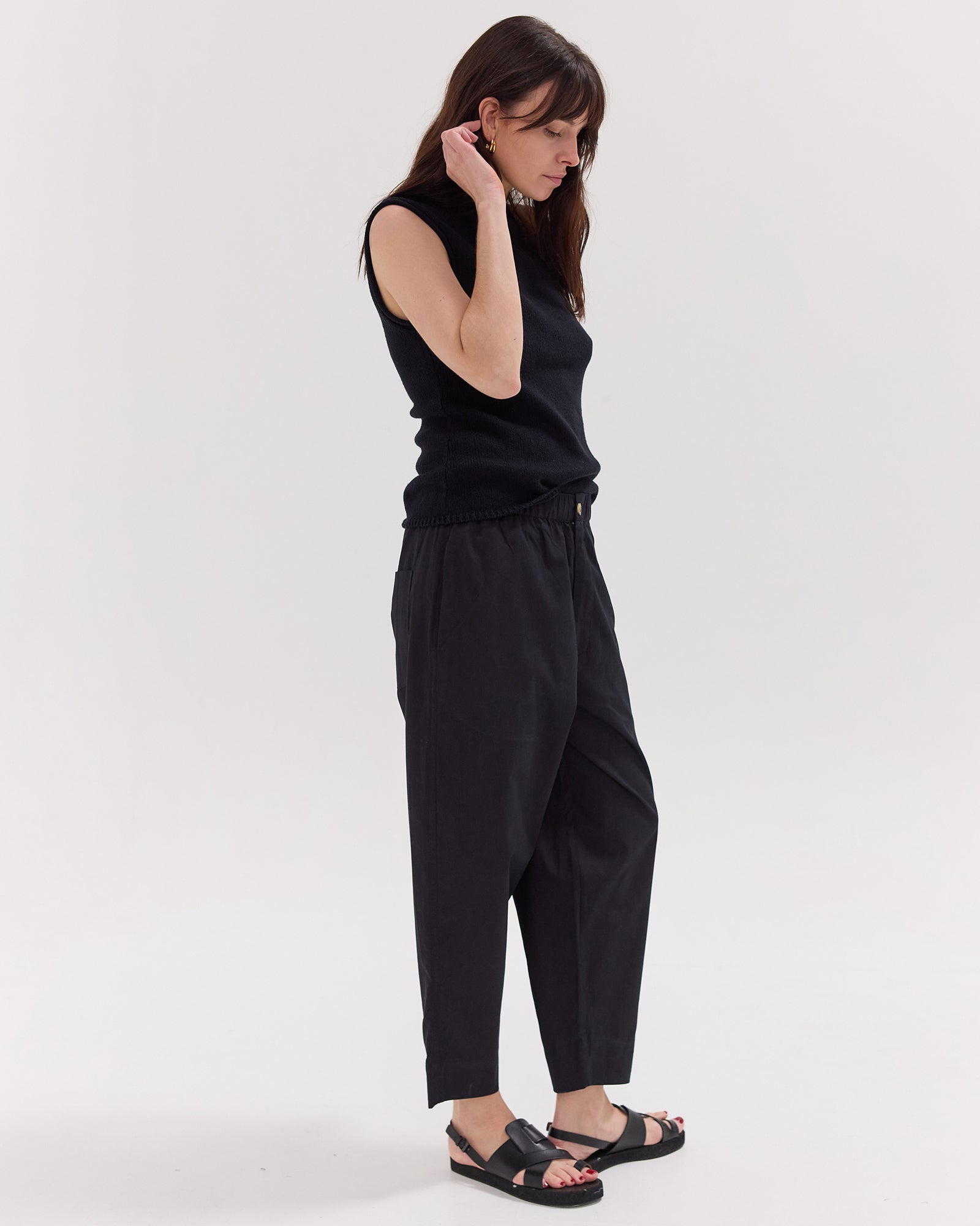 The Barrel Leg Pant | Black