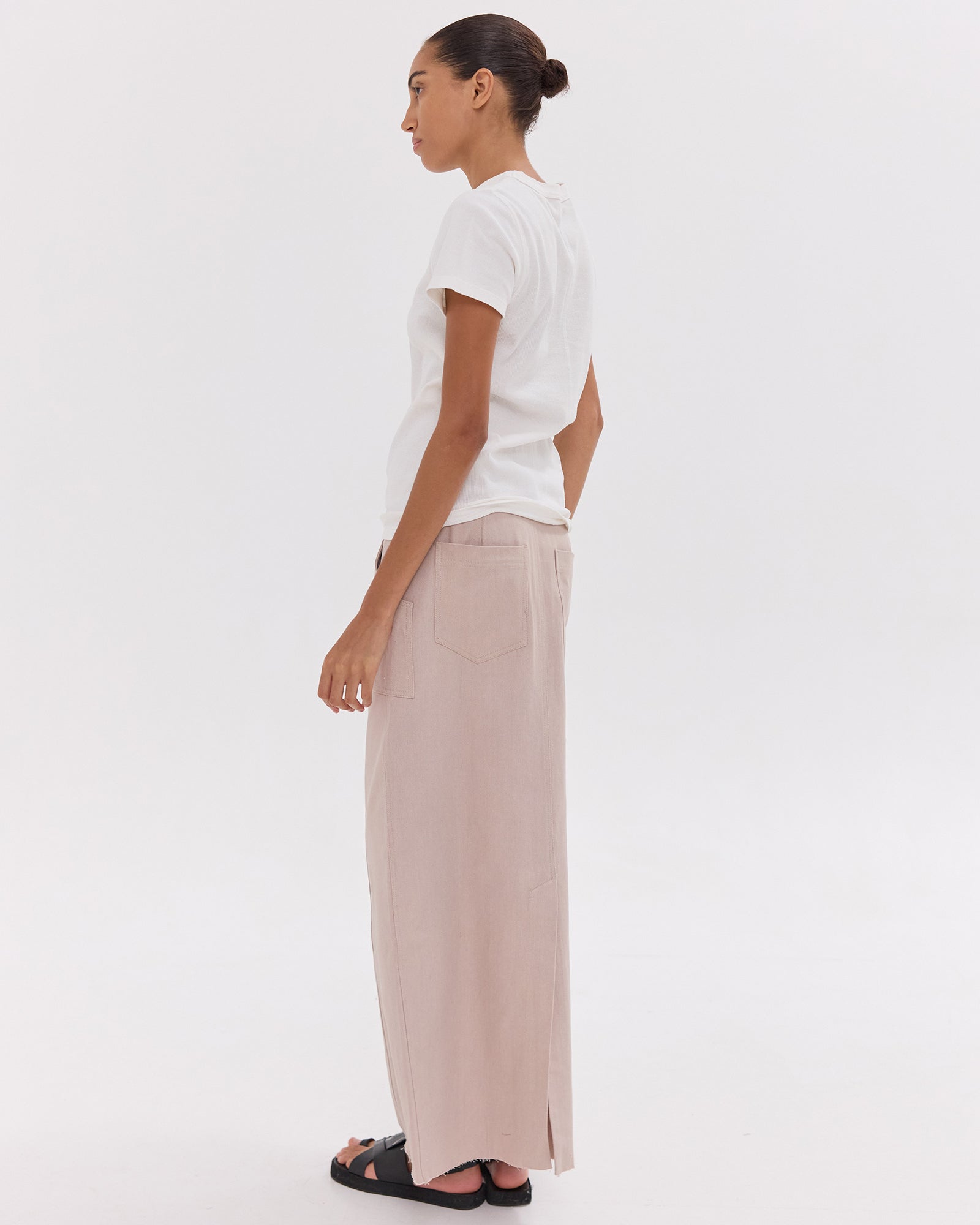 The Long Element Skirt | Mushroom